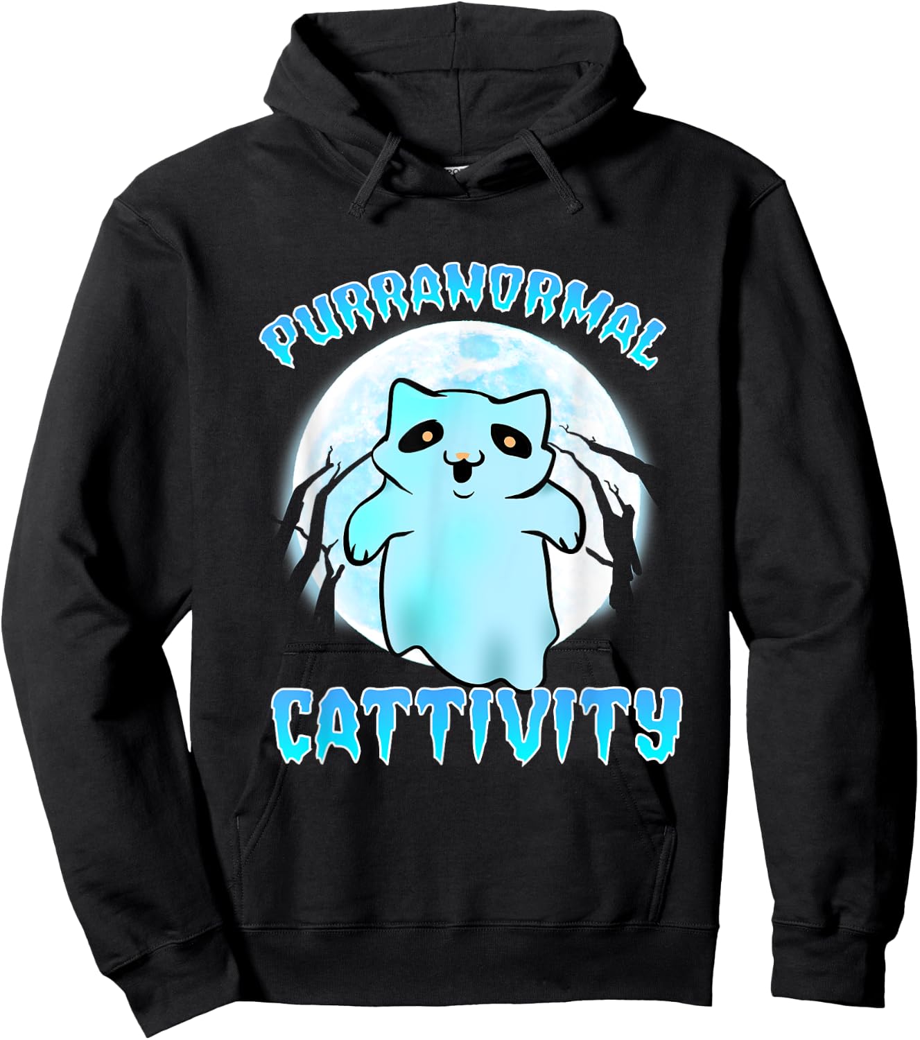 Cat Paranormal Catttivities Phasmophobia Hoodie - Hoodie | Black
