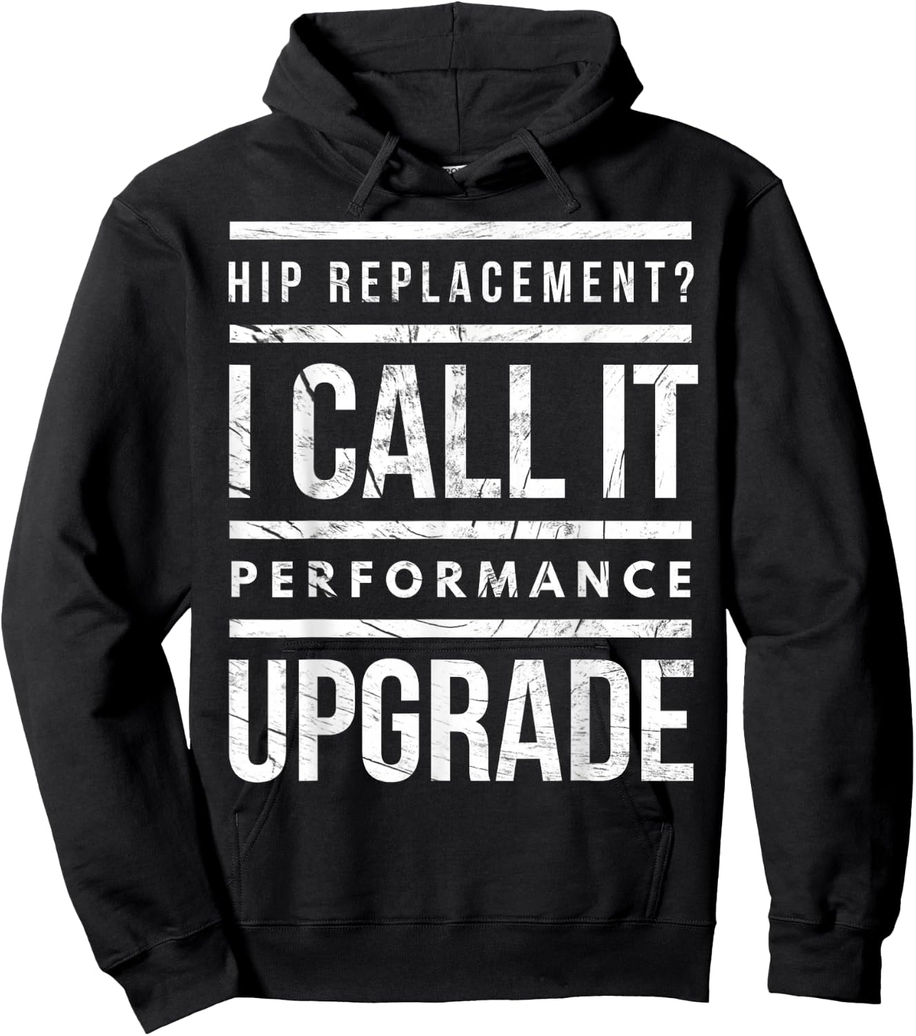 Funny Post Surgery Gag Gifts Get Well Soon Hip Replacement Hoodie - Hoodie | Black