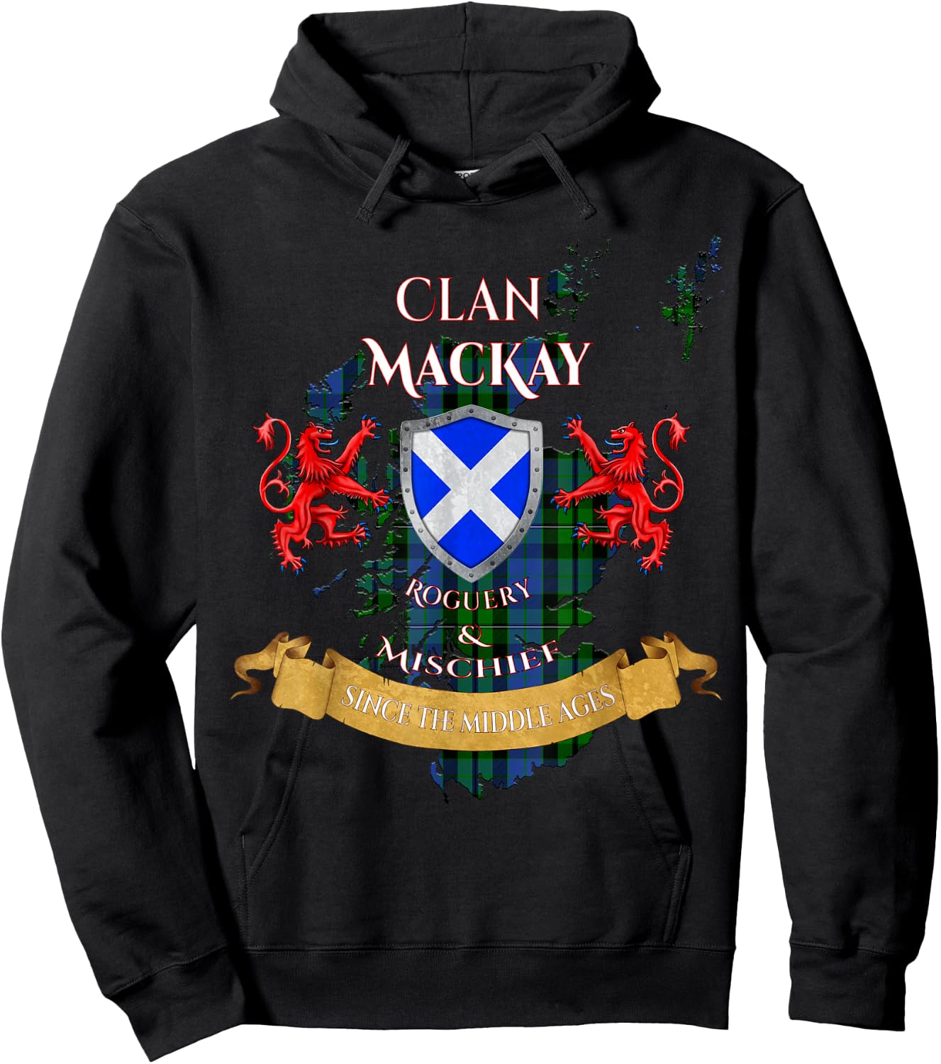 MacKay Scottish Family Clan Middle Ages Mischief Hoodie - Hoodie | Black