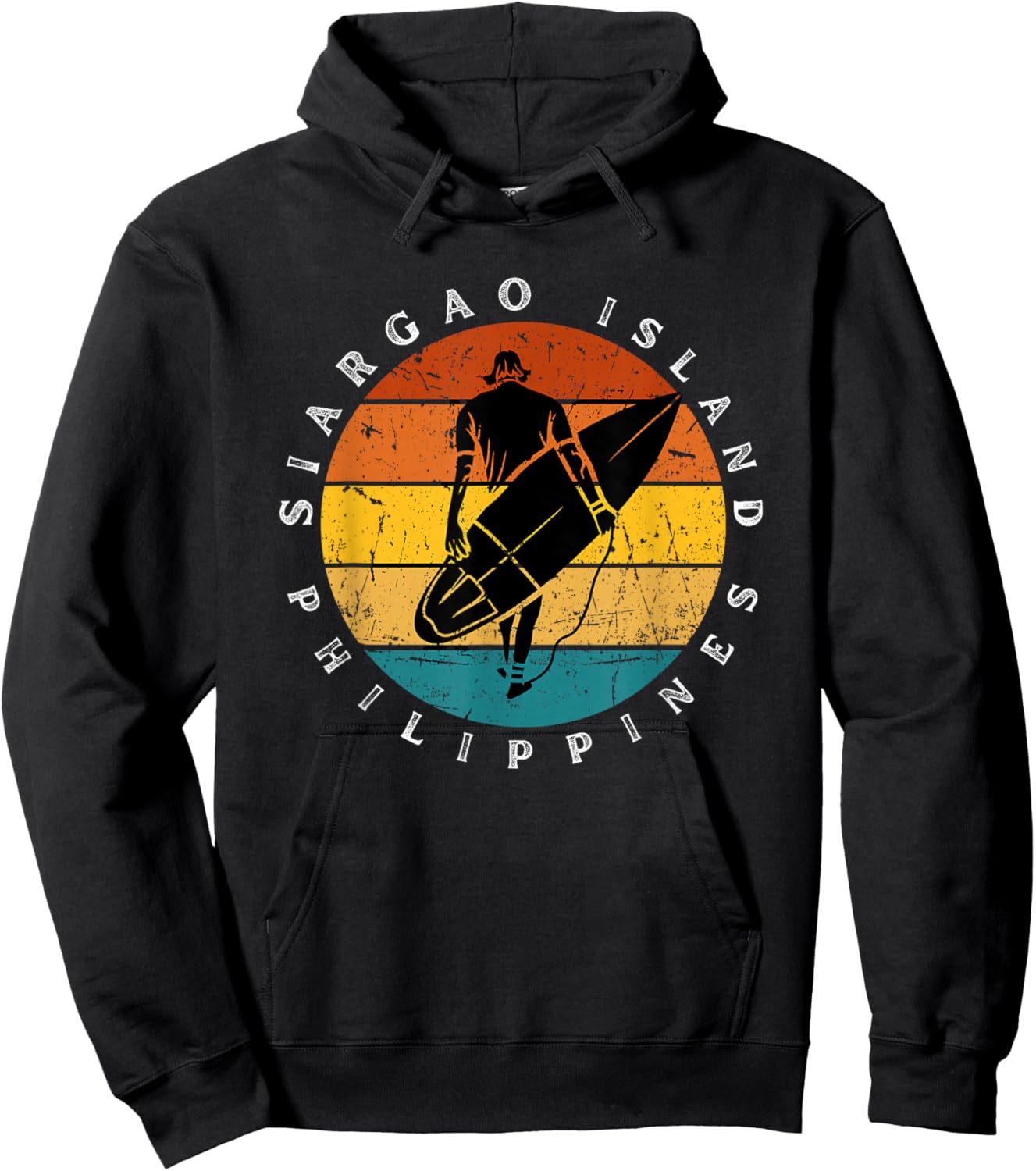 Pilipino Philippines Siargao Surfing Pinoy Surfer Hoodie - Hoodie | Black