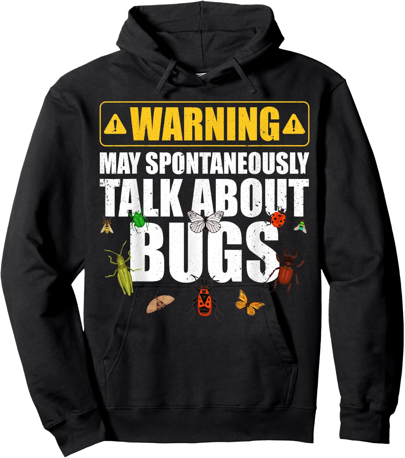 Cool Bug Women Insect Lady Bug Lover Moth Entomology Hoodie - Hoodie | Black