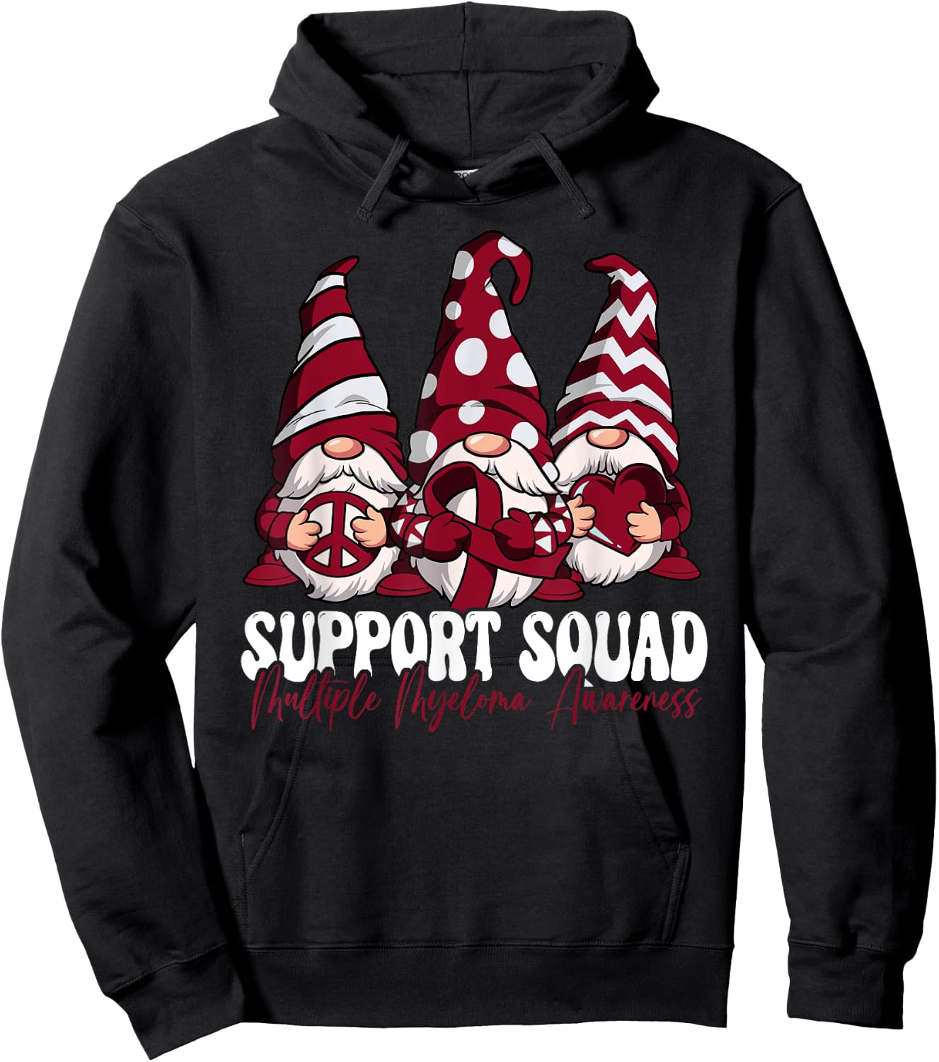 Support Squad Multiple Myeloma Awareness Hoodie - Hoodie | Black