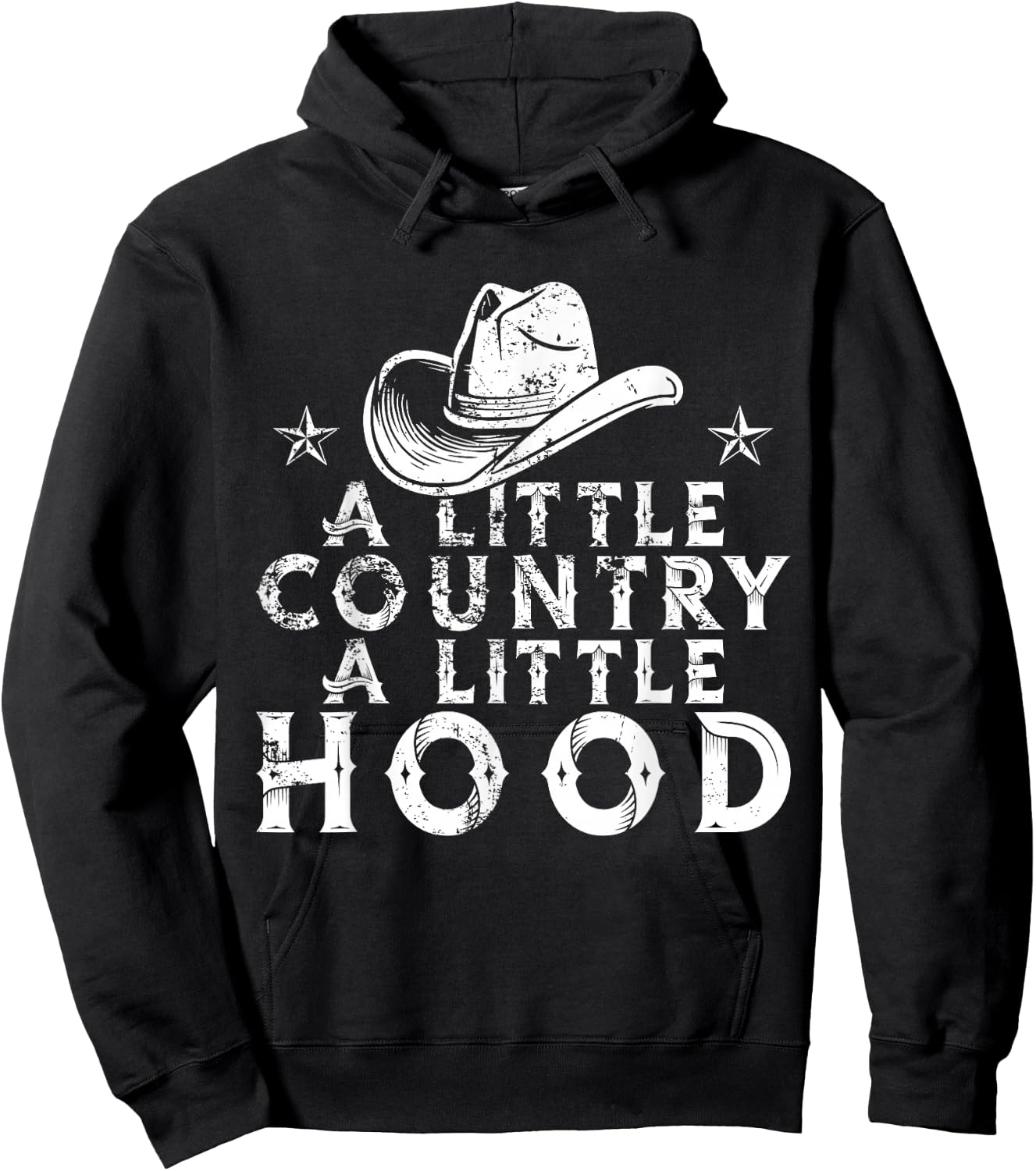 Little Country A Little Hood Music Concert Southern Western Hoodie - Hoodie | Black