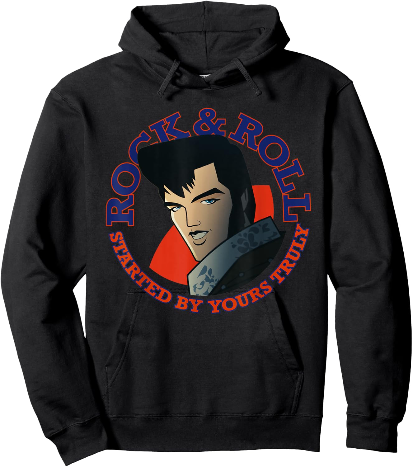 Agent Elvis Rock & Roll Hoodie - Hoodie | Black