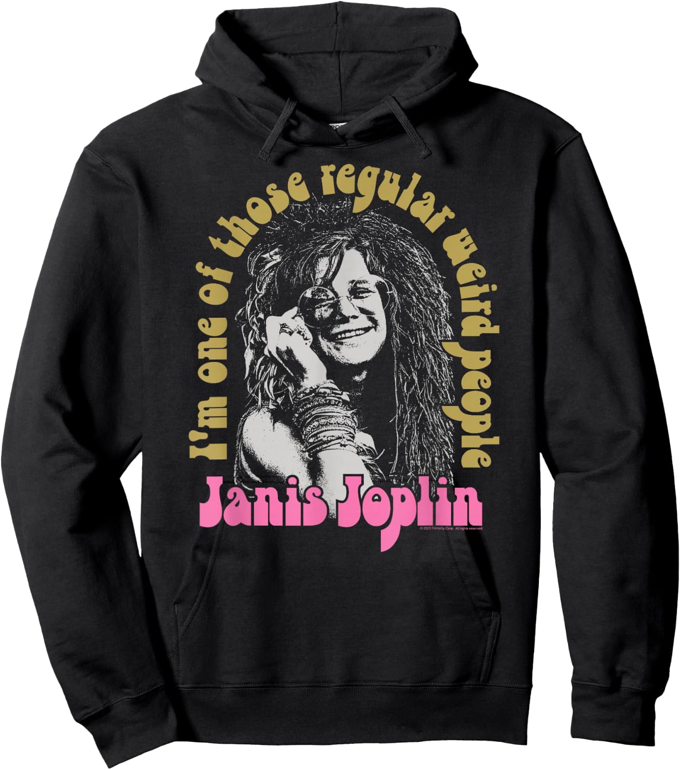 Janis Joplin - One Of Those Regular Weird People Hoodie - Hoodie | Black