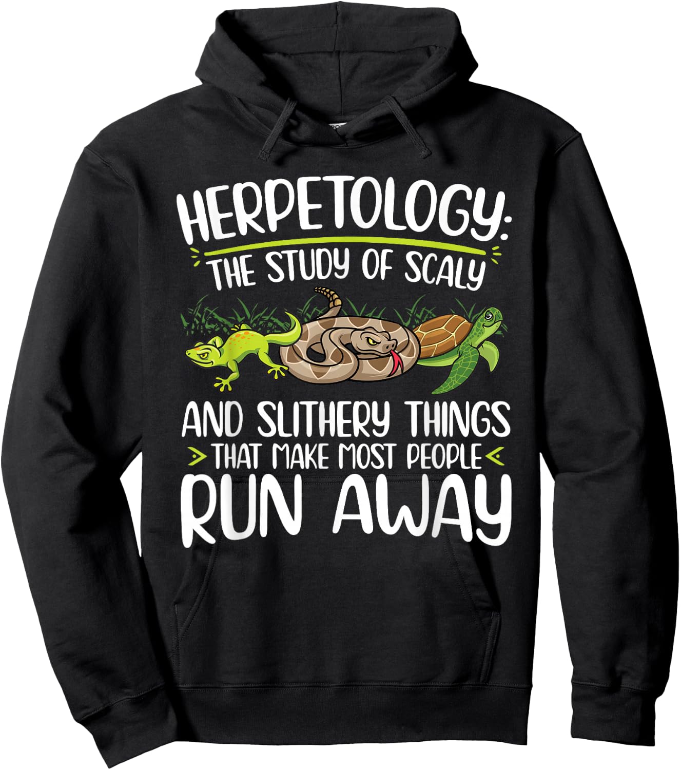Herpetology definition Herping Zoology Hoodie - Hoodie | Black