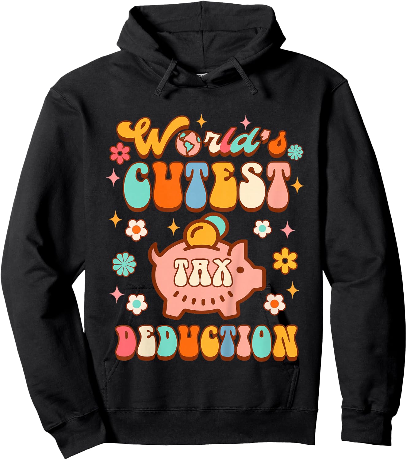 Future Accountant Accounting World's Cutest Tax Deduction Hoodie - Hoodie | Black