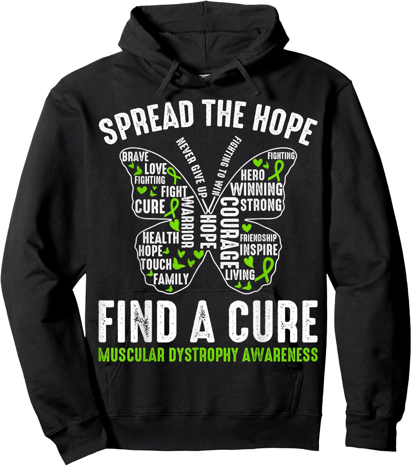 Duchenne Muscular Dystrophy Awareness Believe In Cure Hoodie - Hoodie | Black