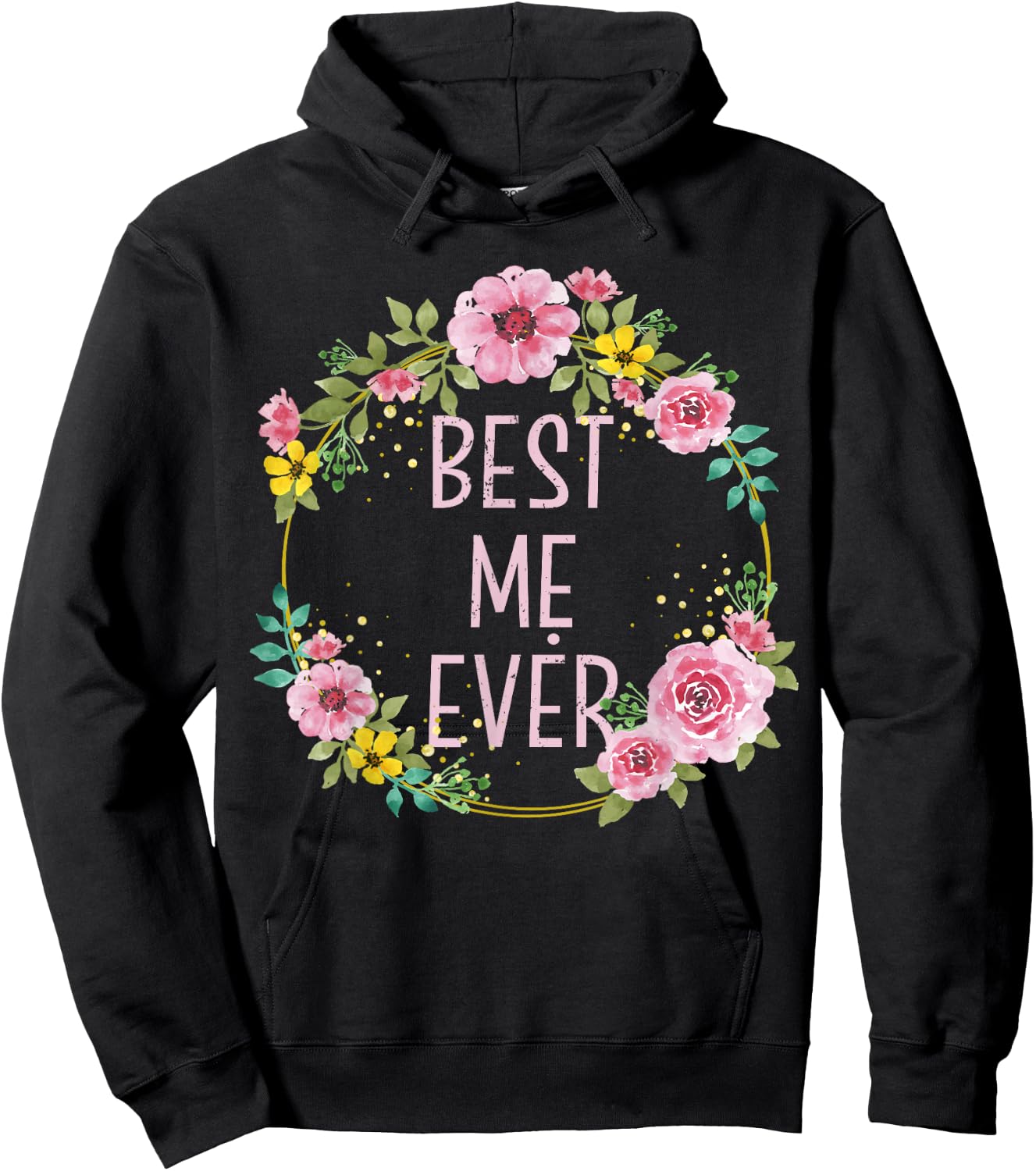 Women Floral Vietnamese Mom | Best Me Ever Hoodie - Hoodie | Black