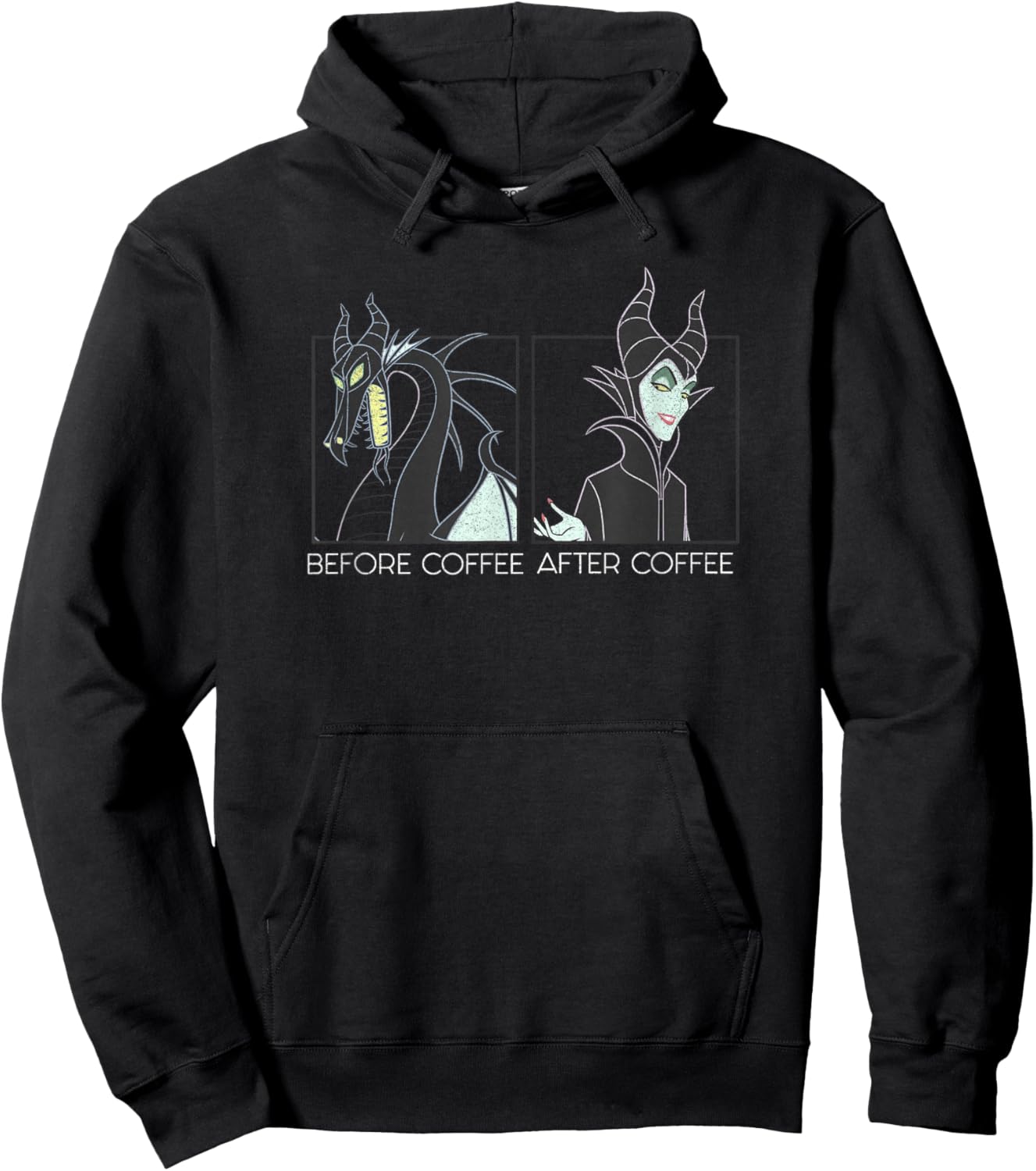 Disney Villains Maleficent Mistress Of Evil Before Coffee Hoodie - Hoodie | Black