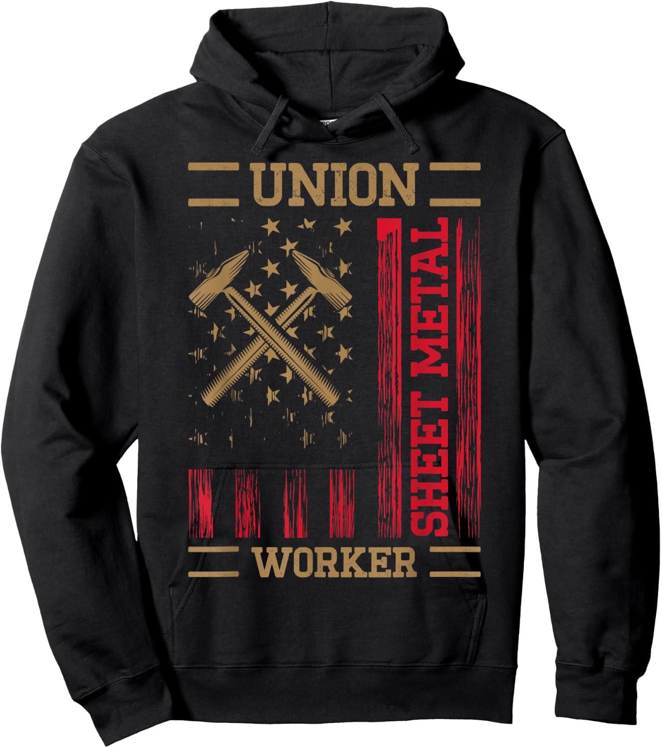 Journeyman Sheet Metal Worker Union Sheet Metal Worker Hoodie - Hoodie | Black