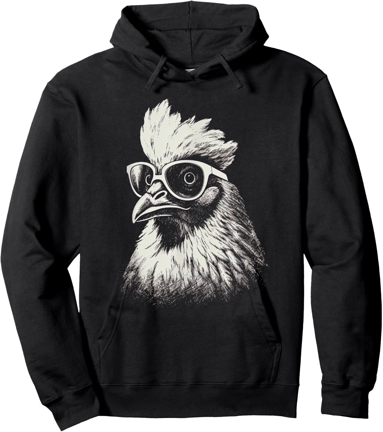Funny Chicken cool Graffiti Urban art street Hoodie - Hoodie | Black