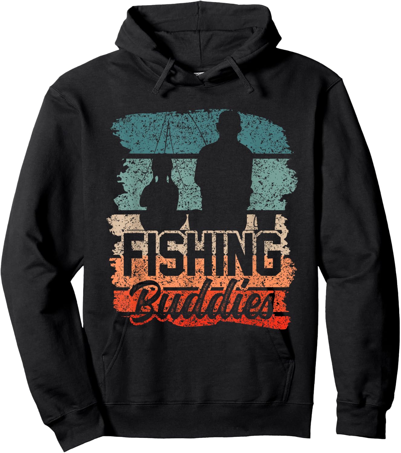 Fishing Buddies Fisher Buddy Fisherman Hoodie - Hoodie | Black