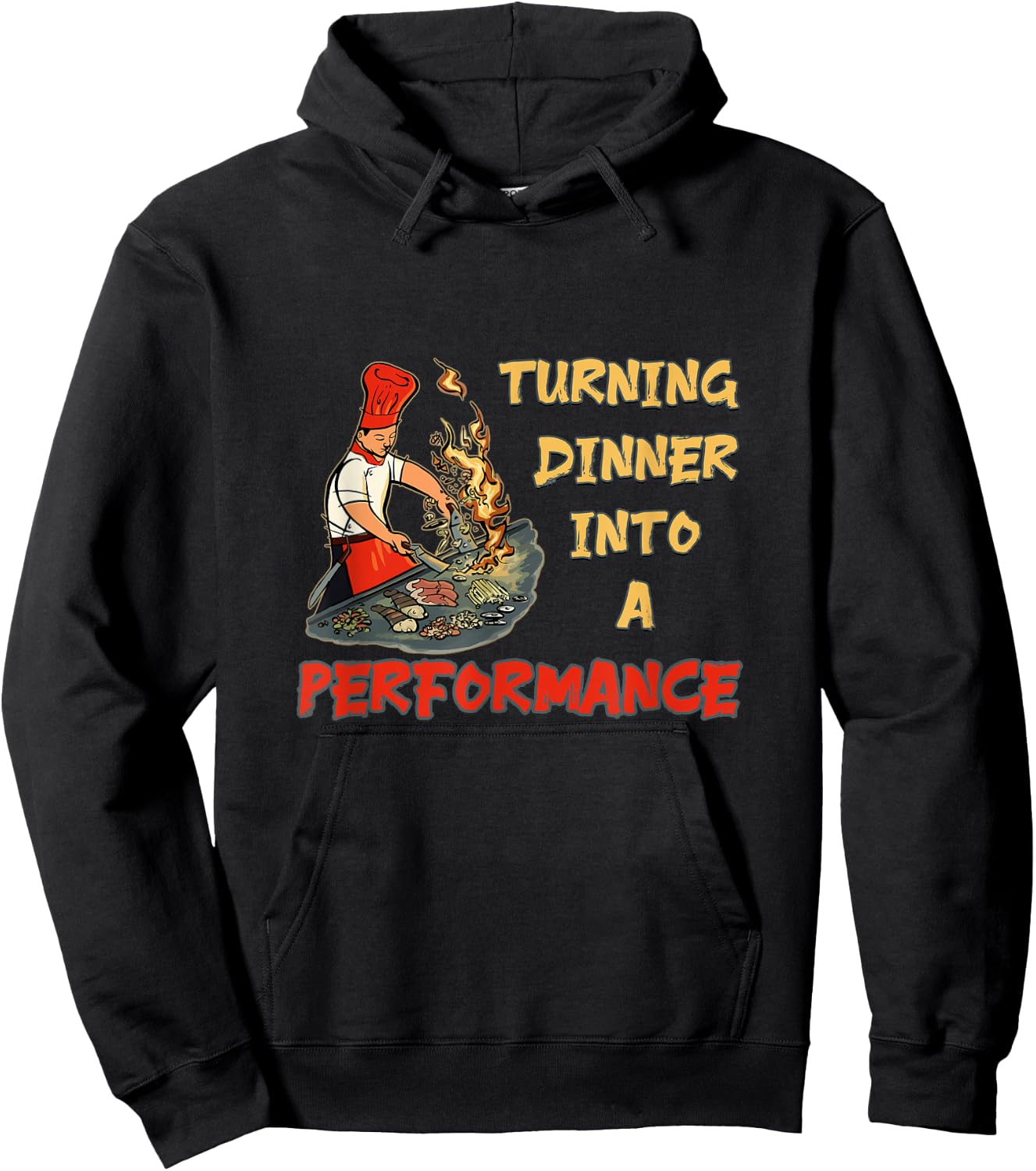 Hibachi - Turning Dinner Into A Performance Hibachi Hoodie - Hoodie | Black