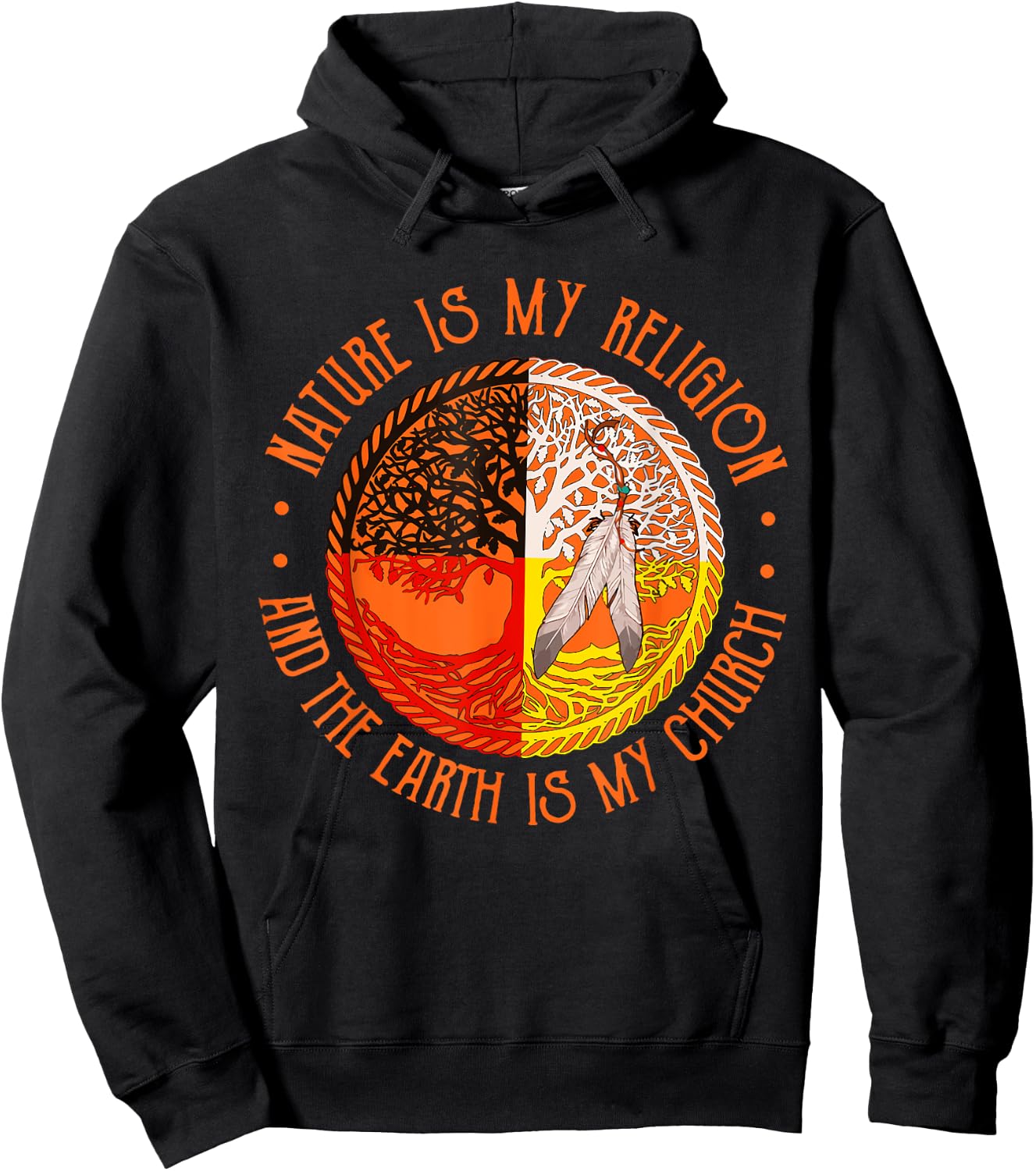 Nature Is My Religion And The Earth Is My Church Hoodie - Hoodie | Black