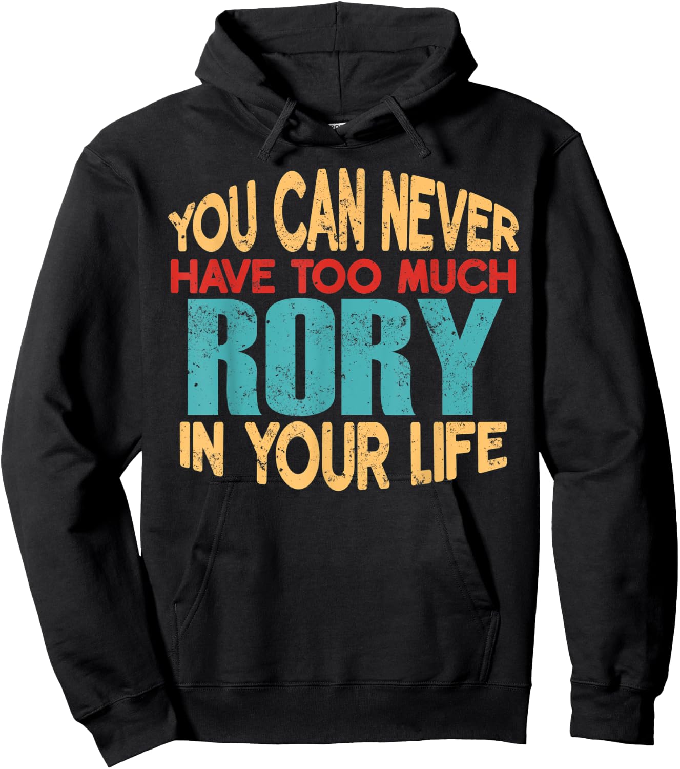 Funny Rory Personalized First Name Joke Item Hoodie - Hoodie | Black