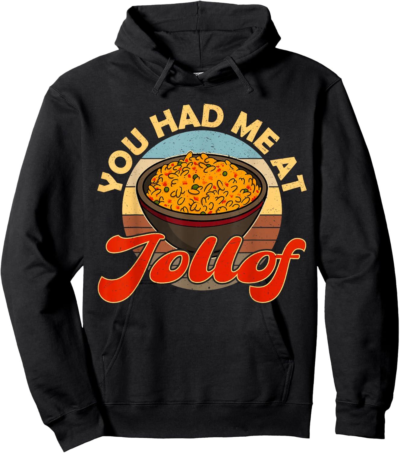 Jollof Nigeria fried food Nigerian flags African root Naija Hoodie - Hoodie | Black