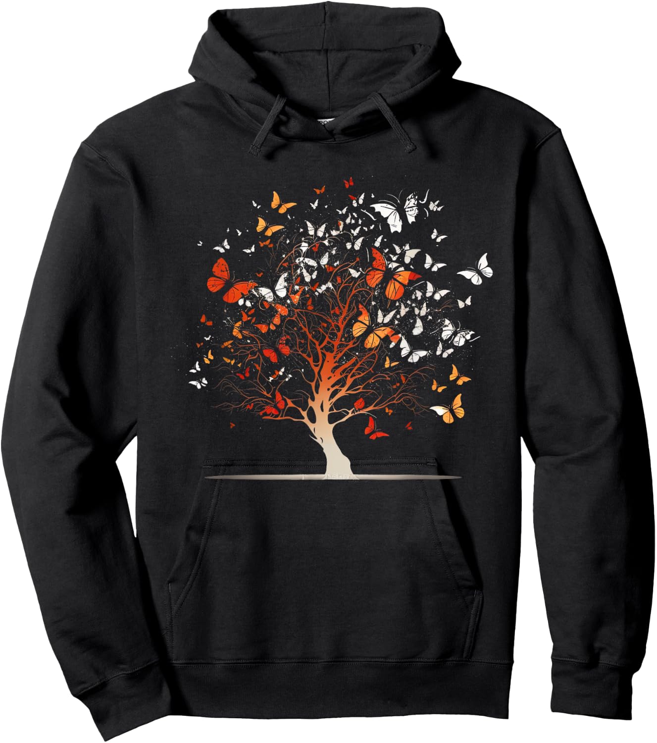 Butterfly Tree funny butterfly Hoodie - Hoodie | Black