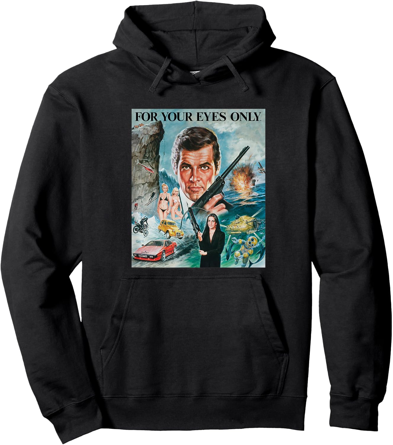 Official James Bond 007 for Your Eyes Only Hoodie - Hoodie | Black