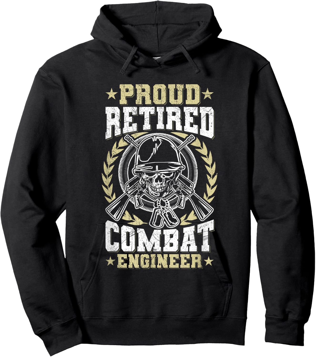 US Army Combat Engineer Design for a Retired Combat engineer Hoodie - Hoodie | Black