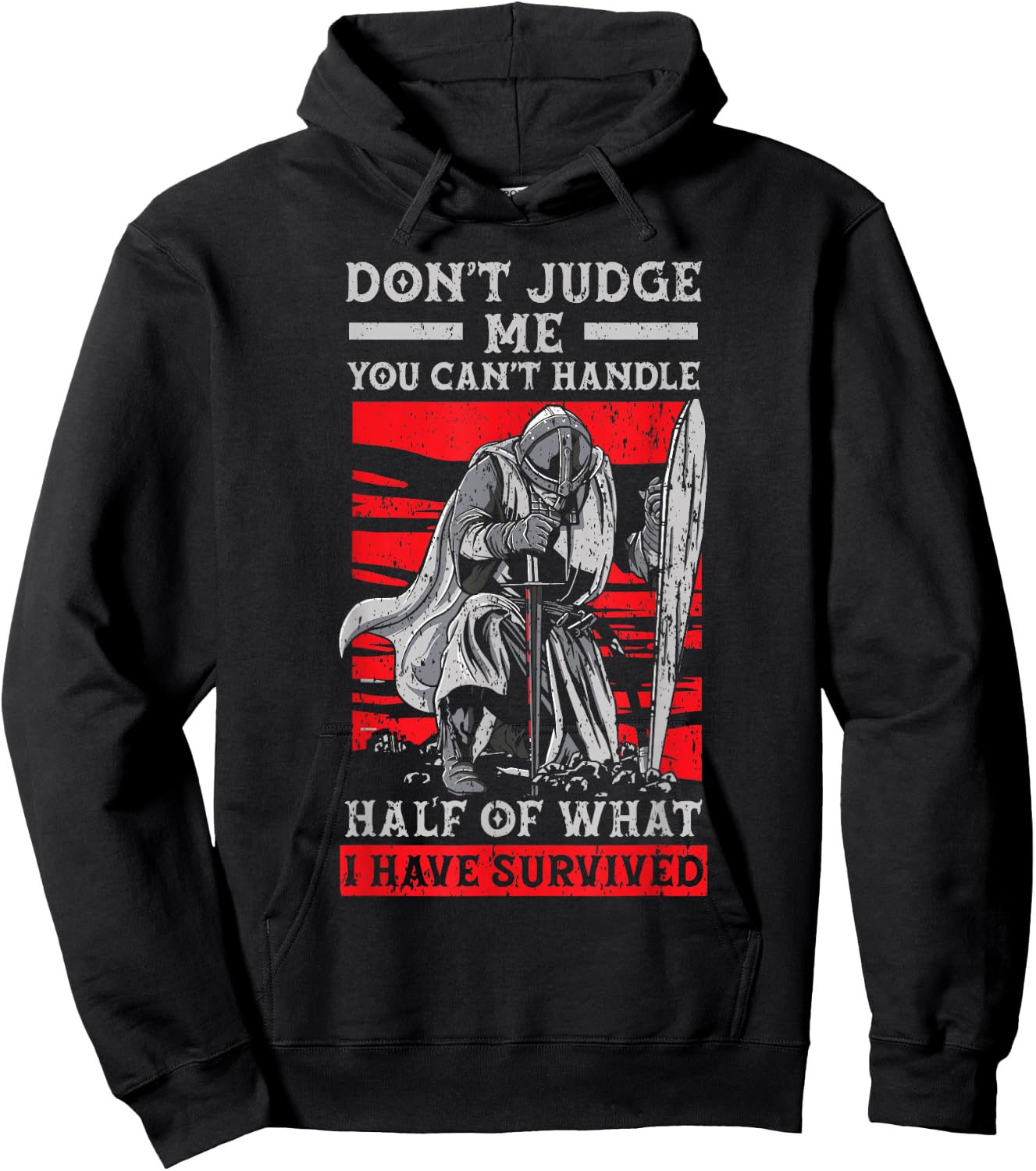 Knight Lover Medieval Soldier Knighthood Warrior Hoodie - Hoodie | Black