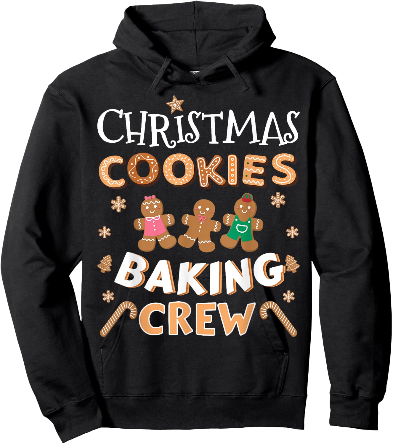 Christmas cookies baking crew for family xmas pajamas Hoodie - Hoodie | Black