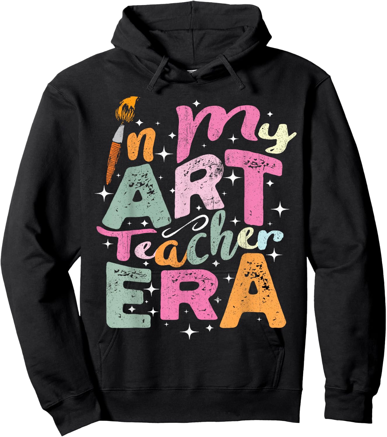 In My Art Teacher Era Teaching Future Artist Back To School Hoodie - Hoodie | Black