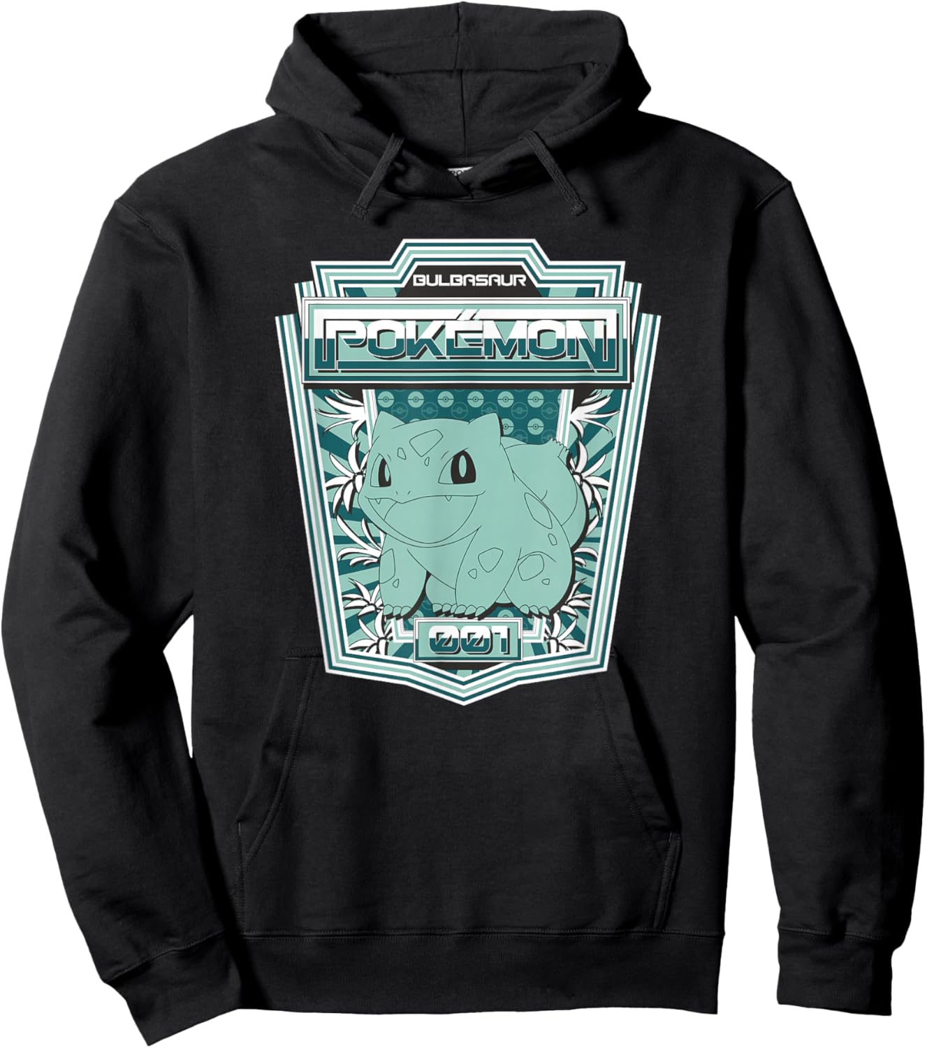Pokémon Bulbasaur 001 Color Pop Badge Hoodie - Hoodie | Black