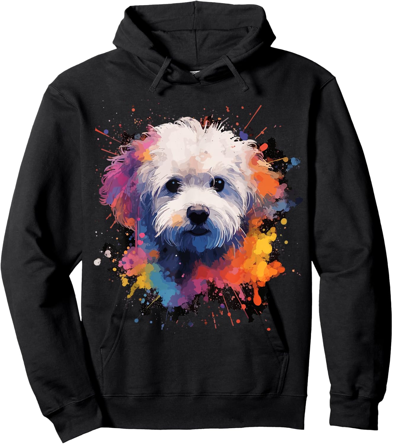 Bichon Frise Dog Hoodie - Hoodie | Black