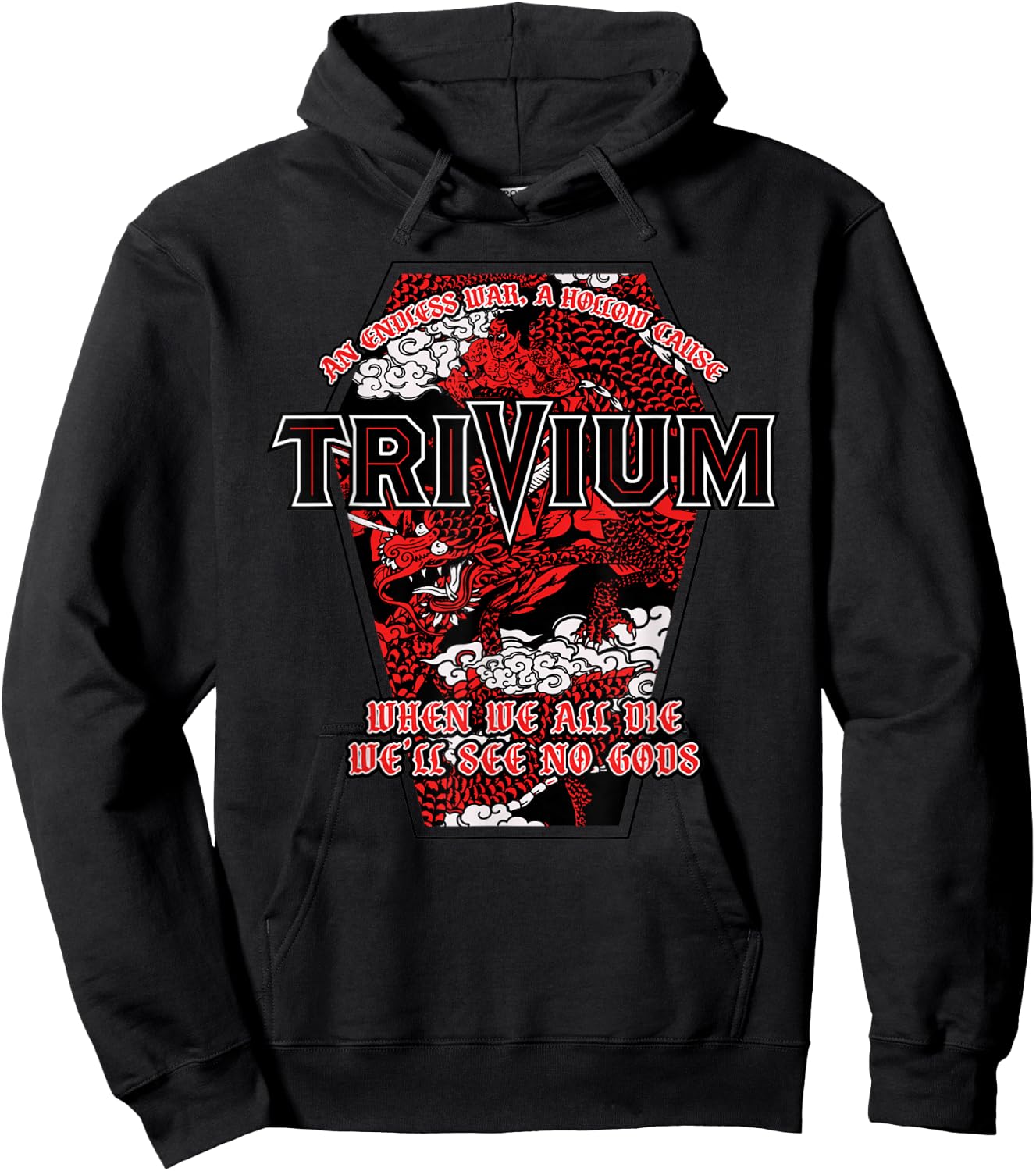 Trivium No Gods White Hoodie - Hoodie | Black