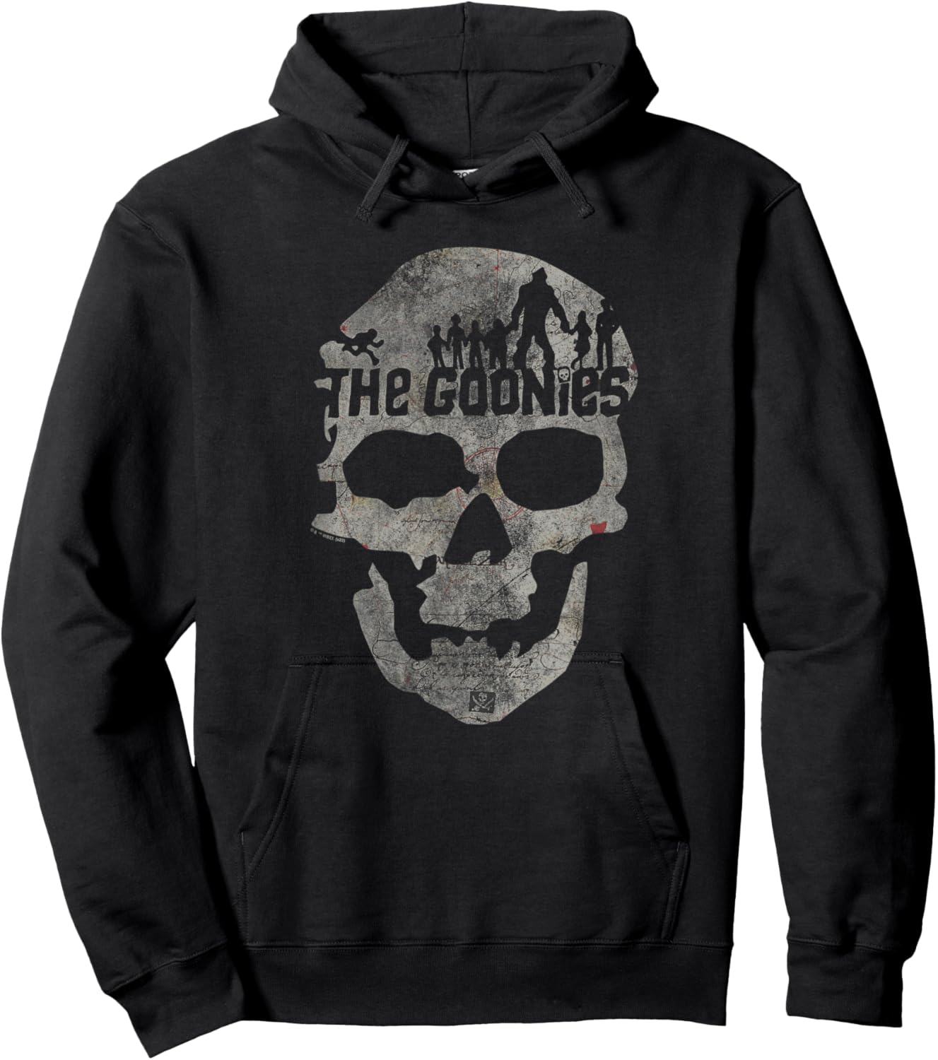 The Goonies Skull on Black Hoodie - Hoodie | Black