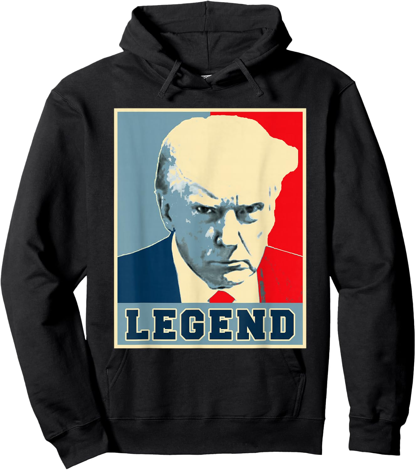 Donald Trump Mug Shot 2024 President Legend Never Surrender Hoodie - Hoodie | Black