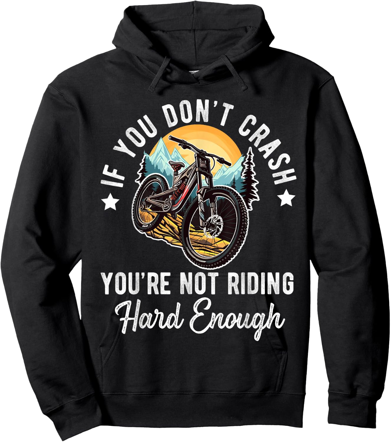 Mountain Bike For Boys Funny MTB Biking Lover Hoodie - Hoodie | Black