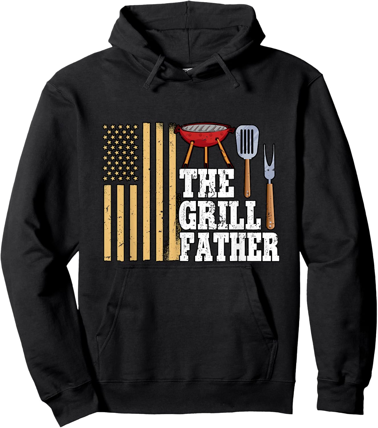 Barbecue Grill The Grillfather Hoodie - Hoodie | Black
