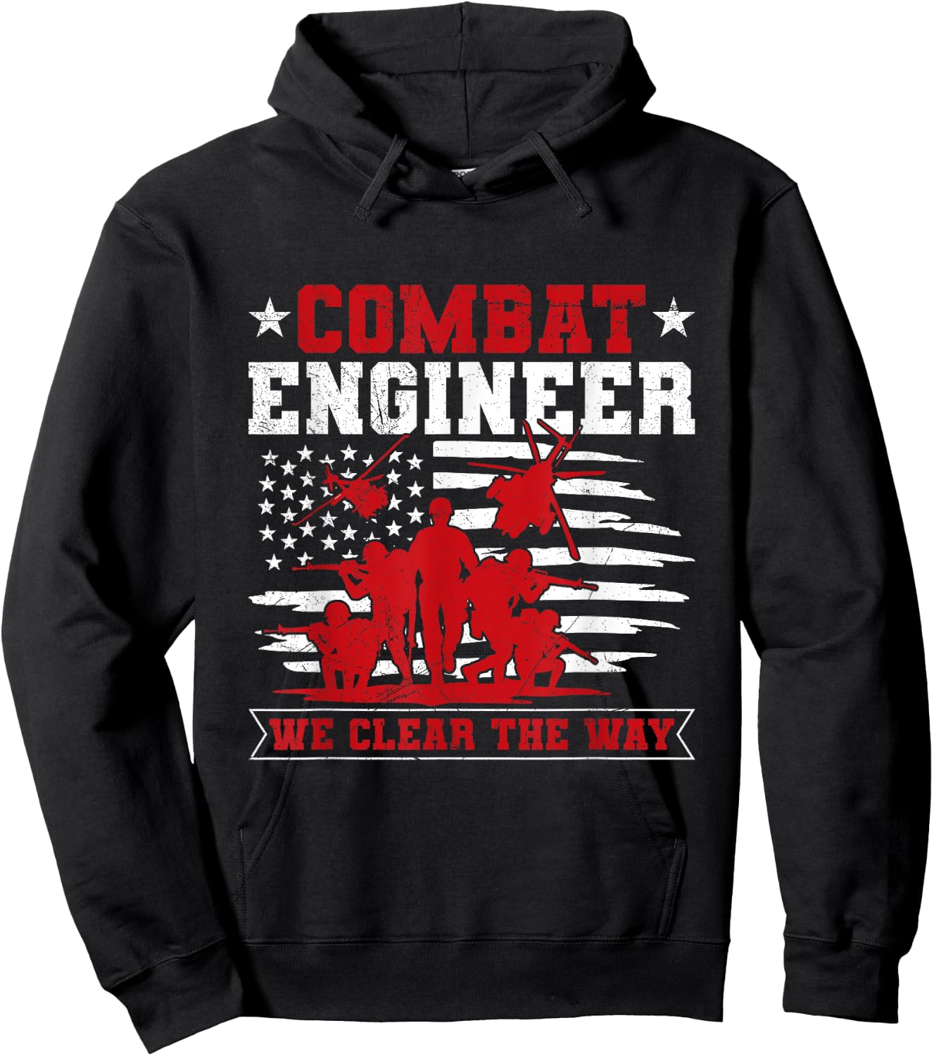 US Army Combat Engineer Quote for a Combat engineer Hoodie - Hoodie | Black