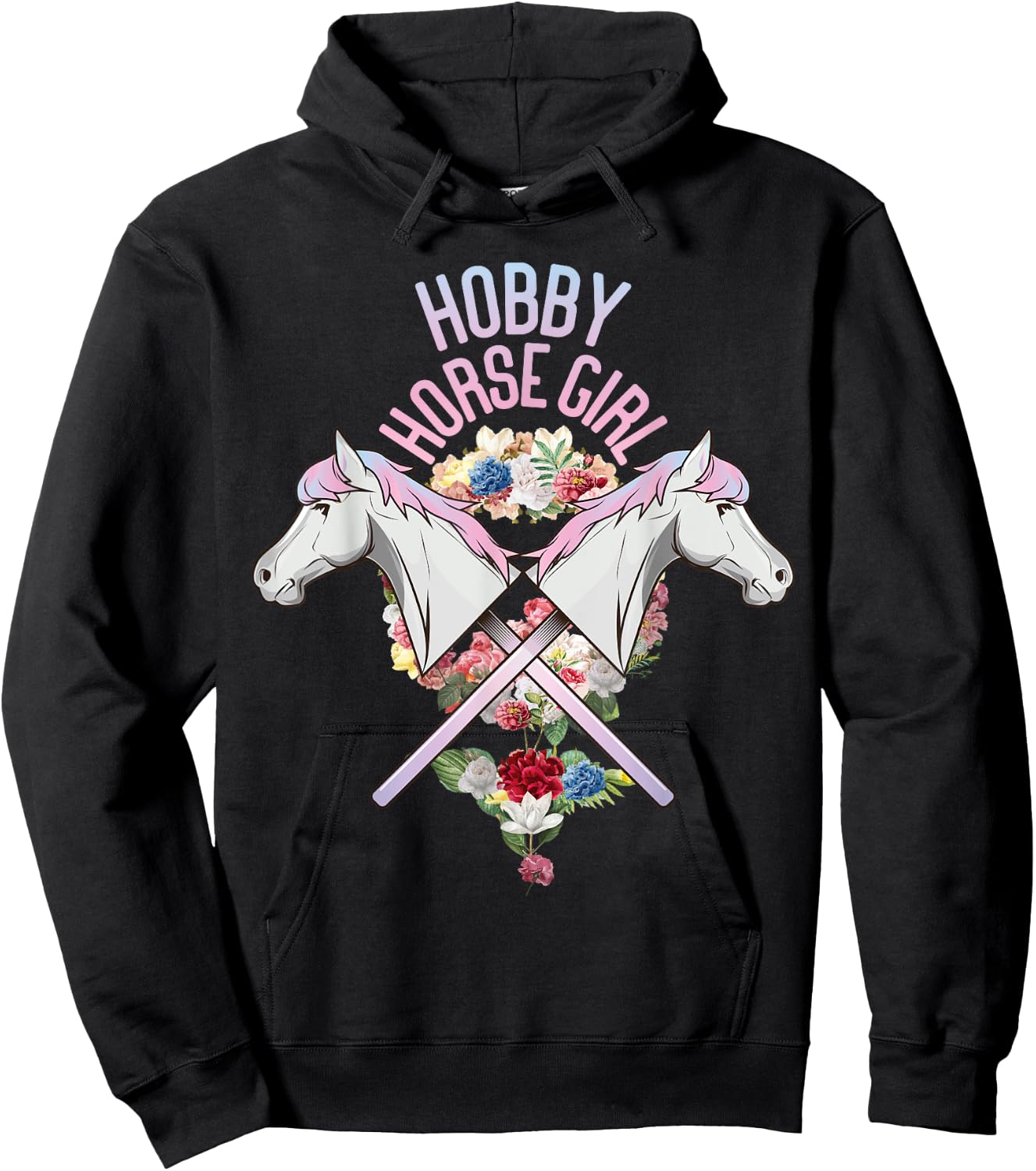 Hobby Horsing Girls' Horse Tournament Hoodie - Hoodie | Black
