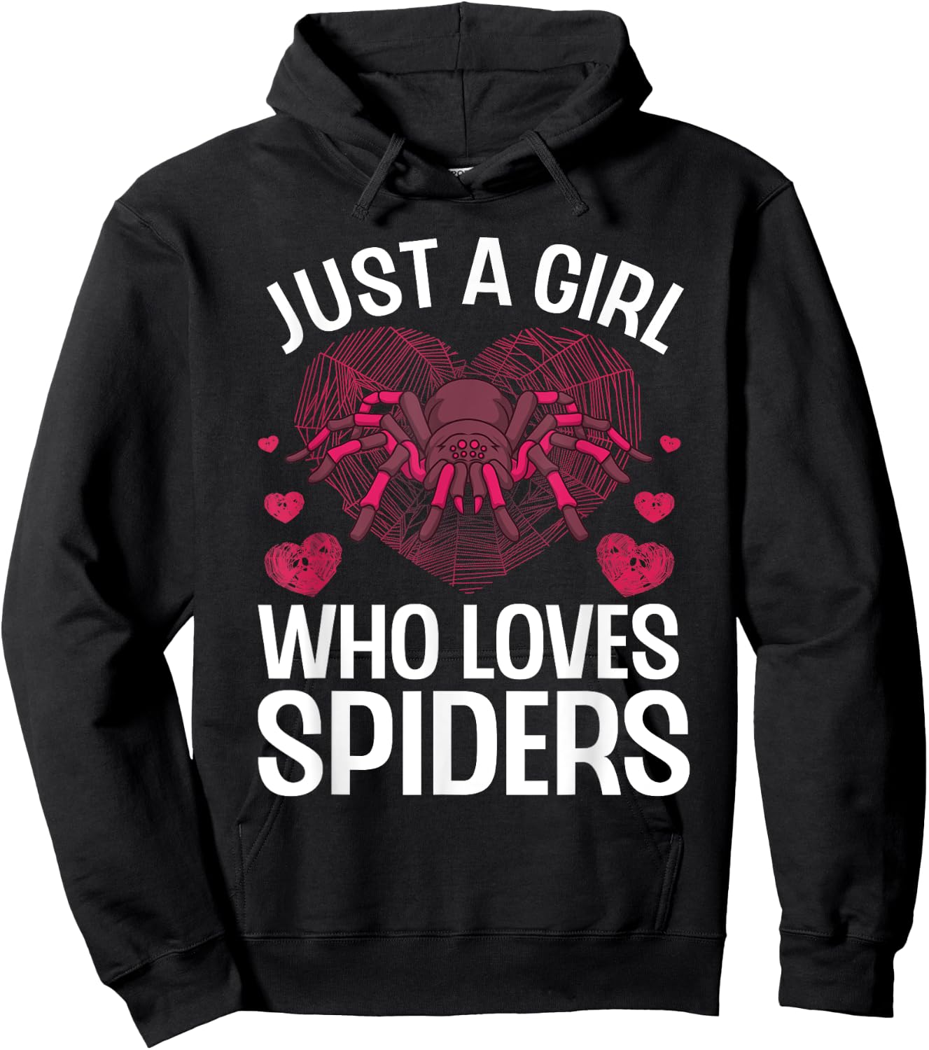 Funny Spider Arts For Girls Women Kids Arachnid Spider Lover Hoodie - Hoodie | Black