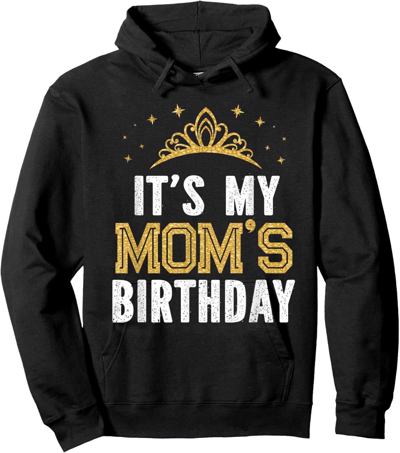 It's My Mom's Birthday Party Family Matching Hoodie - Hoodie | Black