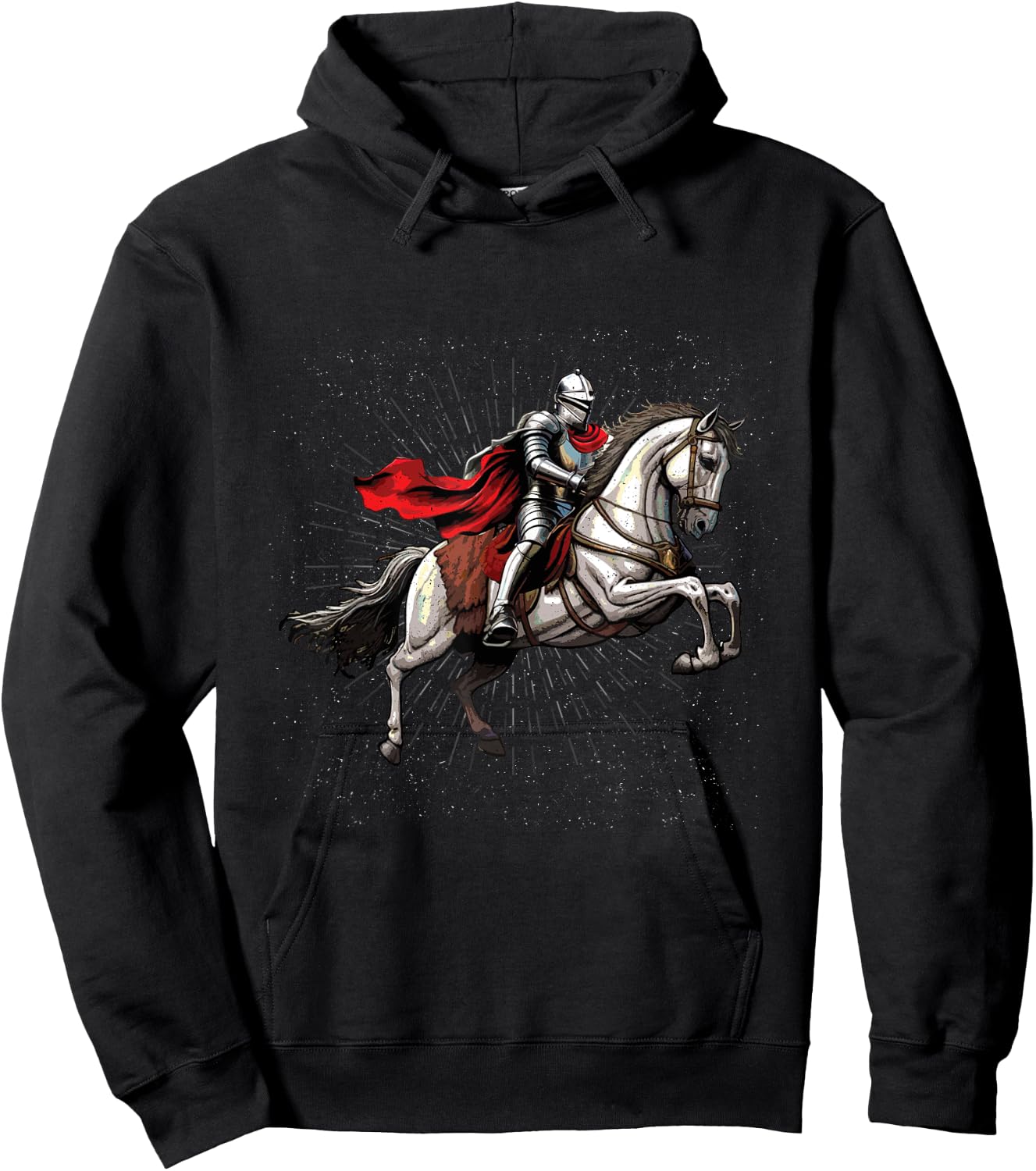Cool Realistic Knight Renaissance Festival Joust Jousting Hoodie - Hoodie | Black