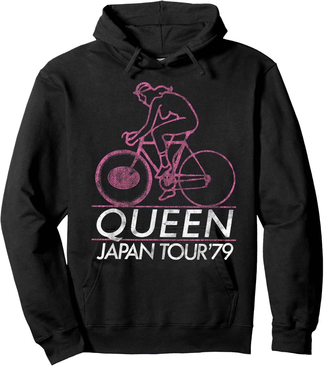 Official Queen Japan Tour 1979 Hoodie - Hoodie | Black
