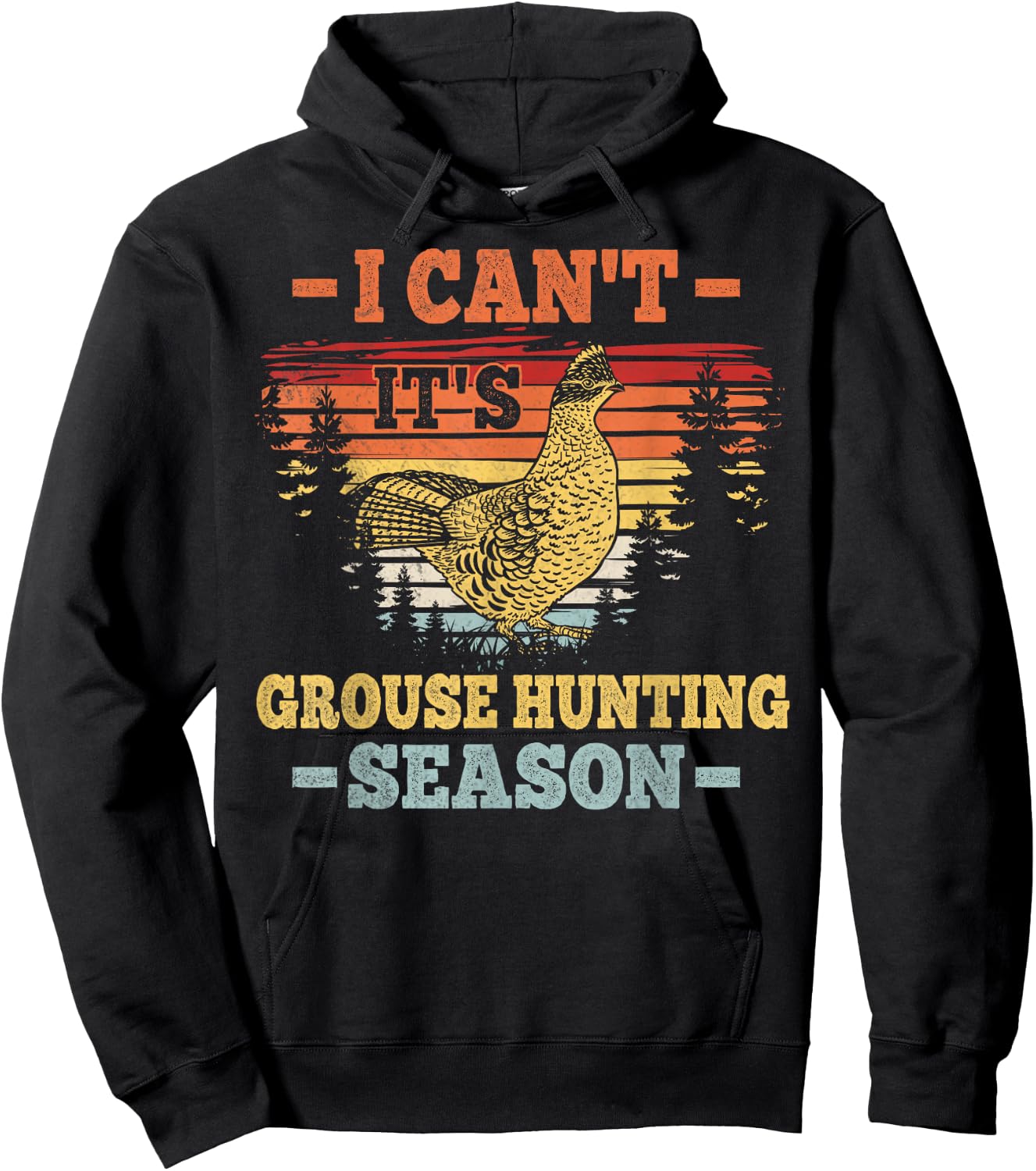 Ruffed Grouse Hunting Design for a Ruffed Grouse hunter Hoodie - Hoodie | Black