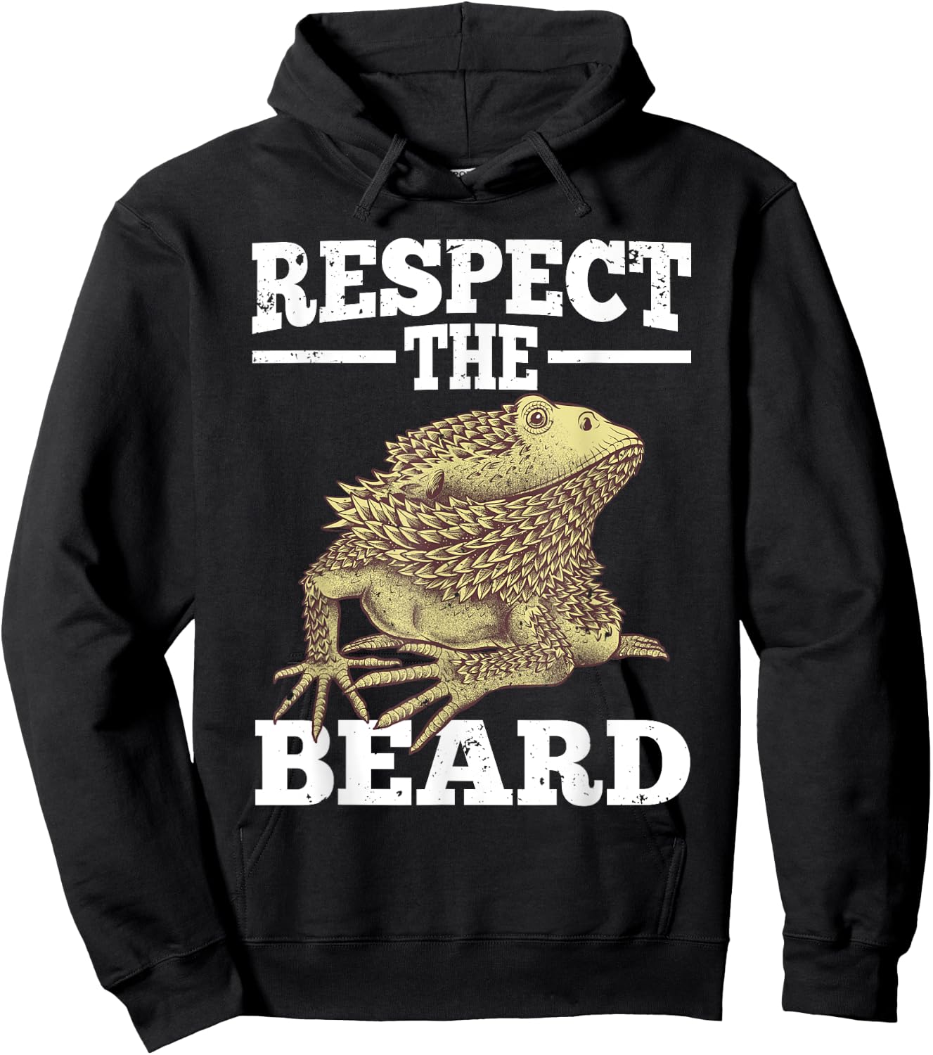 Cool Bearded Dragon Women Reptile Lizard Herpetology Hoodie - Hoodie | Black