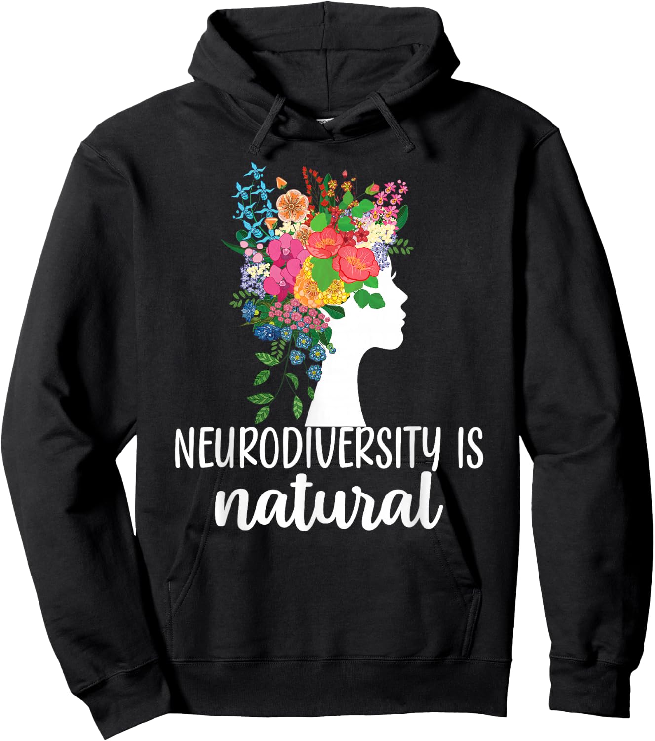 Neurodiversity is Natural Autism Neurodivergent Hoodie - Hoodie | Black