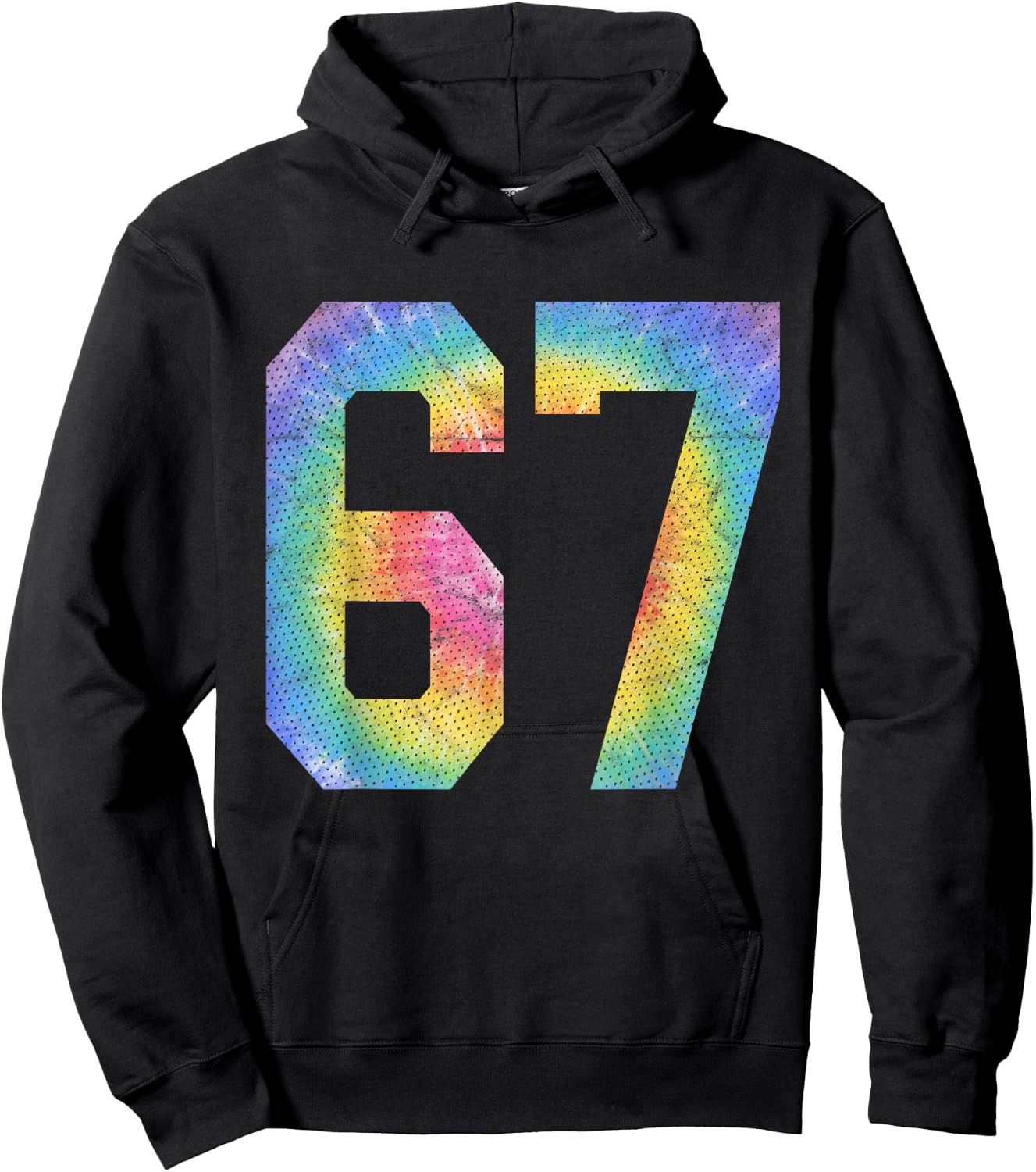 Number 67 Numbered Uniform Sports Team Jersey 67th Birthday Hoodie - Hoodie | Black