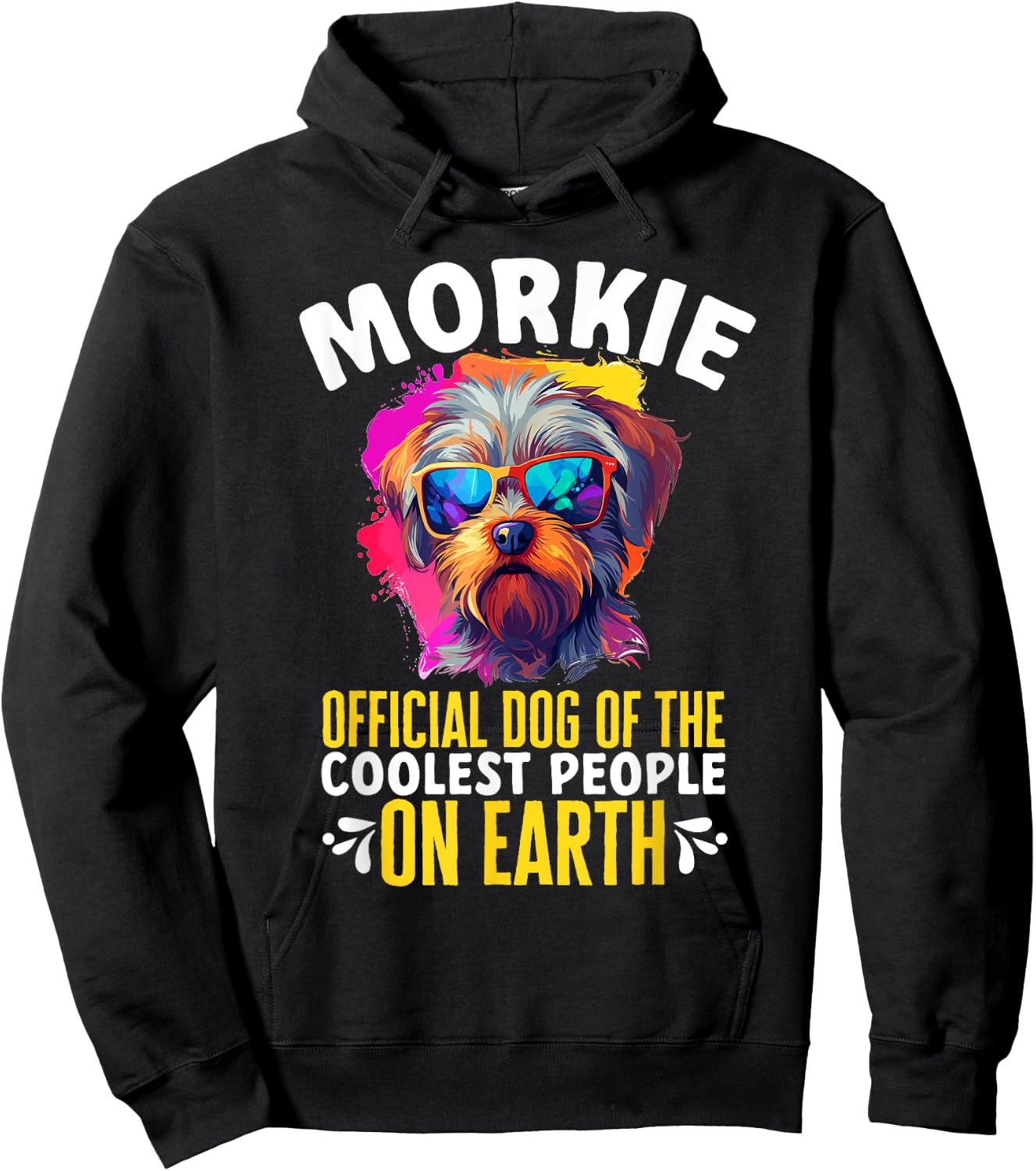 Morkie Dog Breed Pet Morkie Official Dog Men Women Girls Kids Hoodie - Hoodie | Black