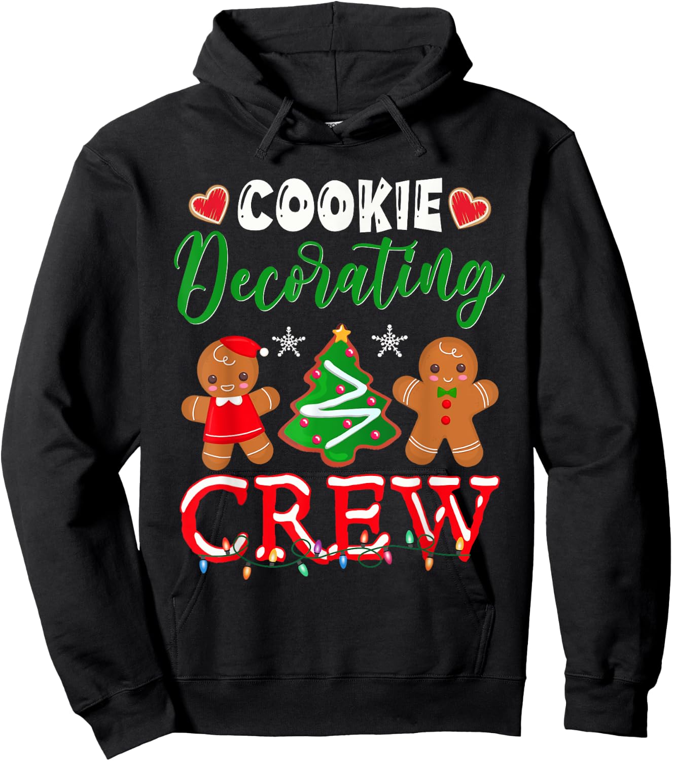 Cookie Decorating Crew Christmas Baker Hoodie - Hoodie | Black