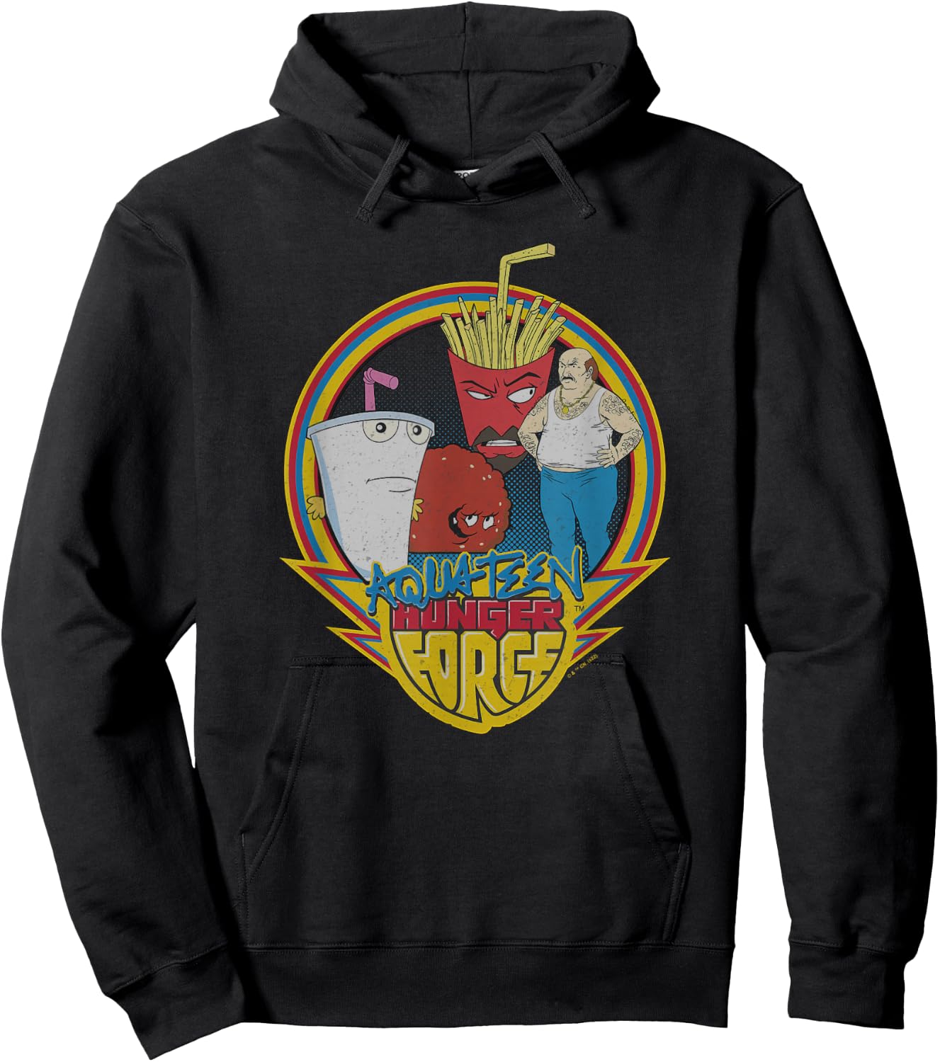 Aqua Teen Hunger Force Group Shot Box Up Hoodie - Hoodie | Black