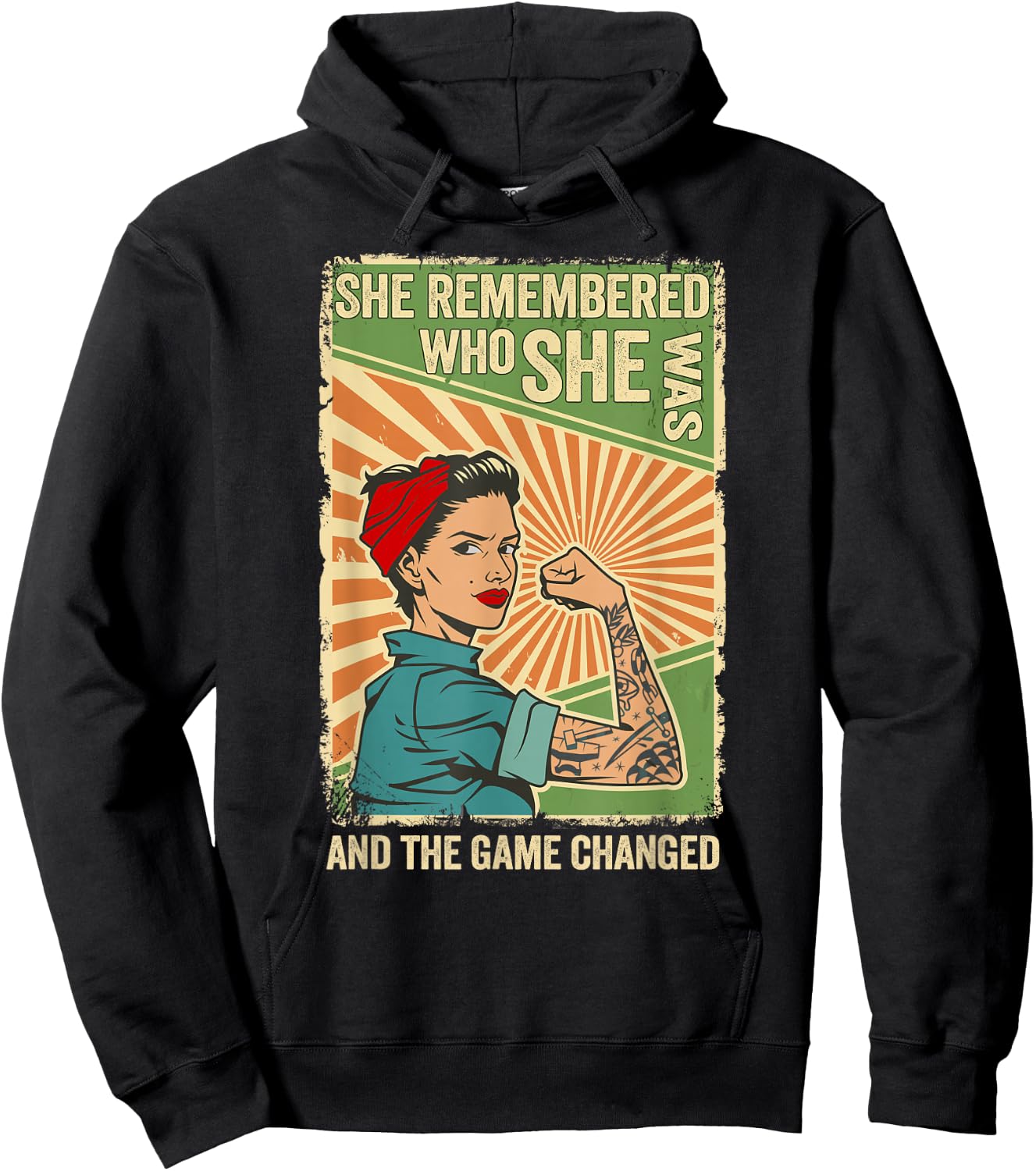 She Remembered Who She Was And The Game Changed Hoodie - Hoodie | Black