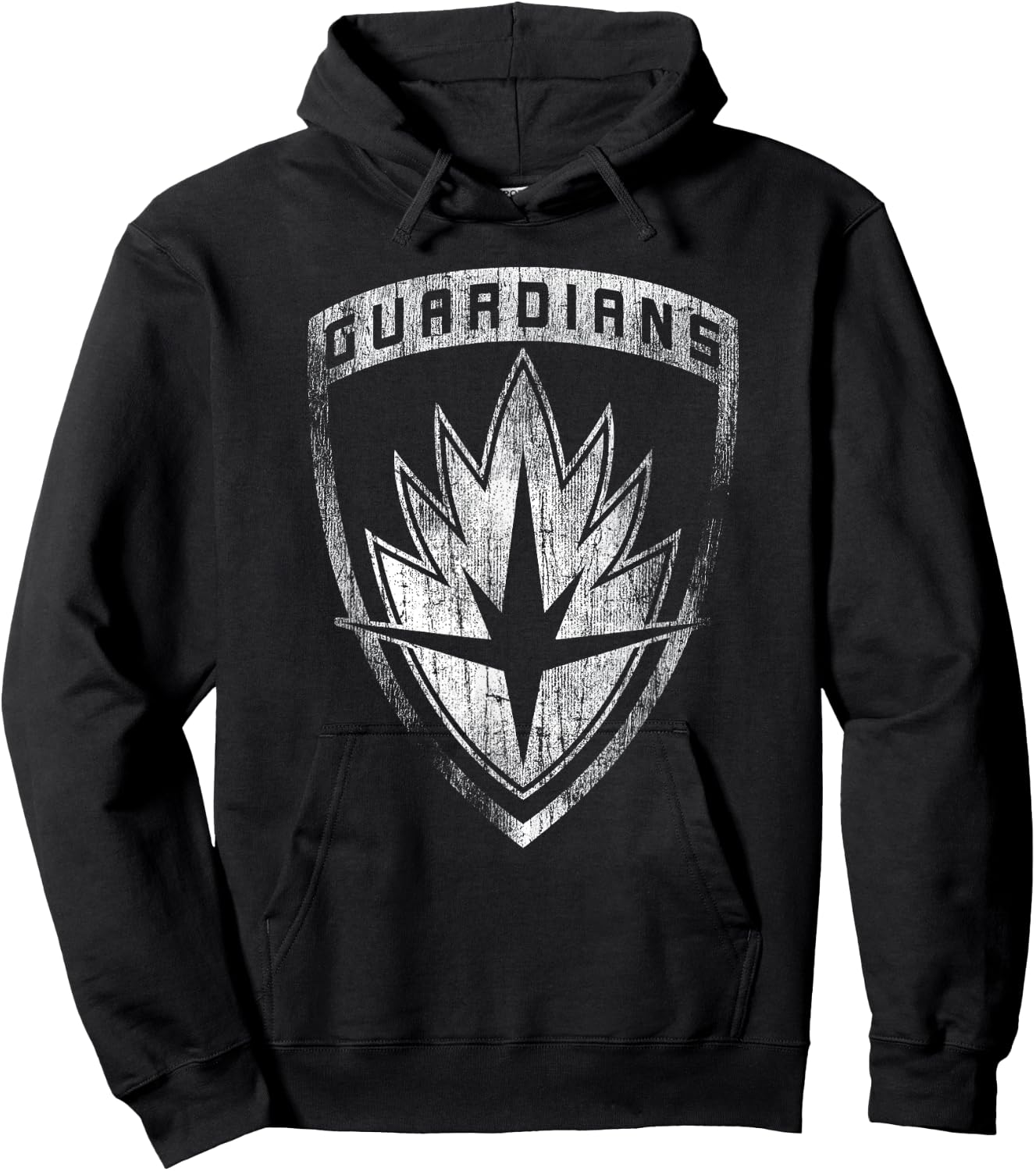 Marvel Guardians of The Galaxy Classic Badge Distressed Logo Hoodie - Hoodie | Black