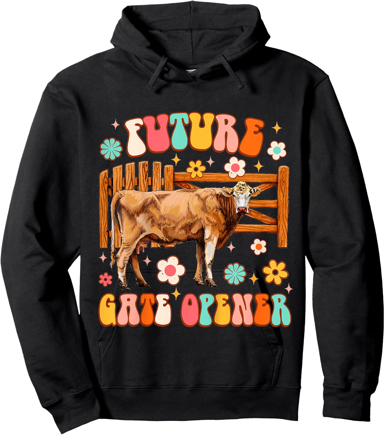 Kids Farmer Baby Country Farm Life Western Future Gate Opener Hoodie - Hoodie | Black